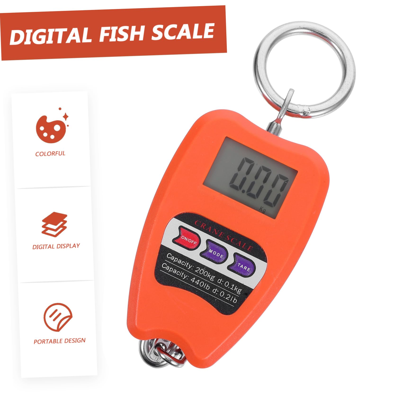 Mini Balance Numérique Pour Peser Le Poisson 200 Kg Pour Bagages Portable Facile À Utiliser