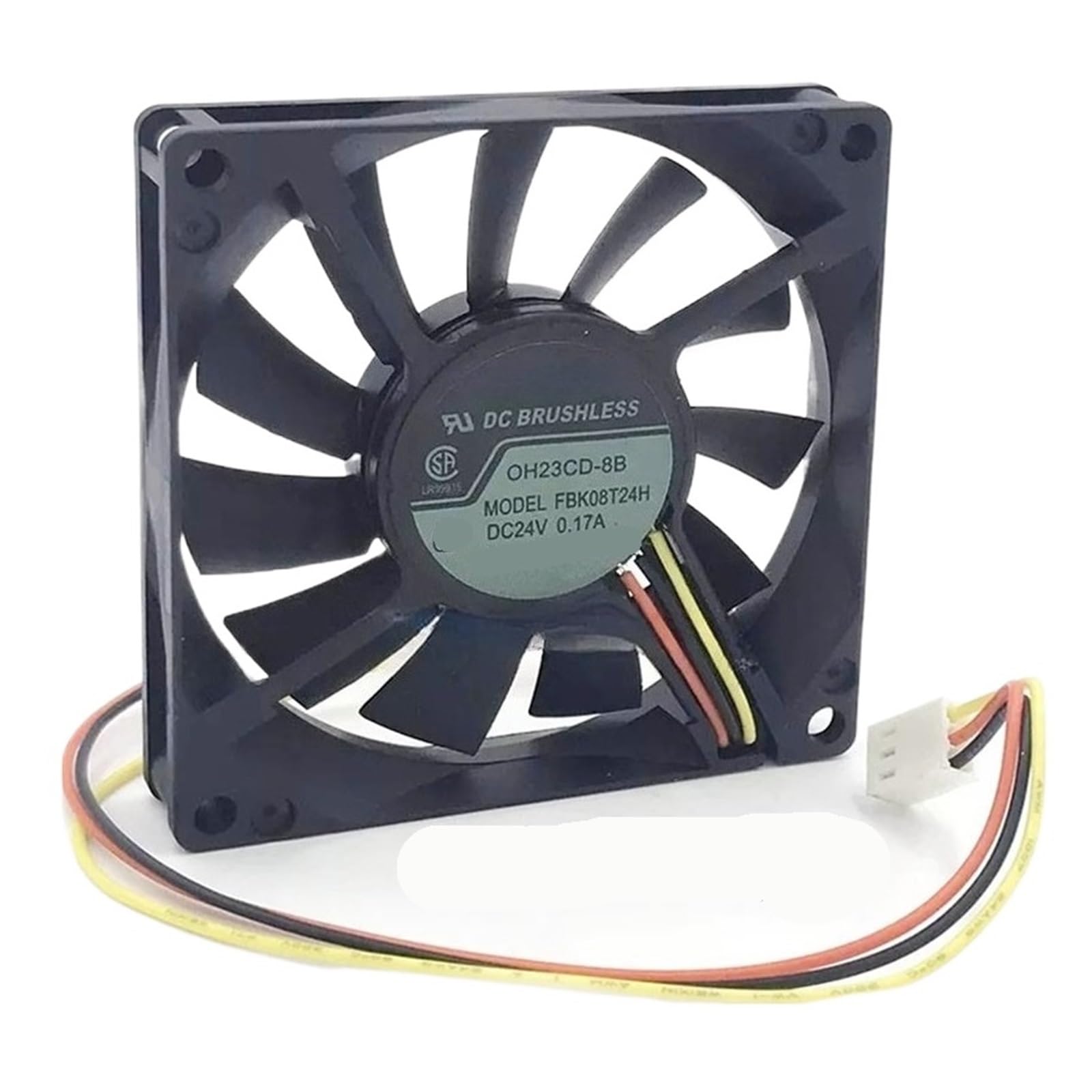 PEQYUACTE Cooling Fan FBA08T24H 80 * 80 * 15mm 24VDC 0.17A 3pin