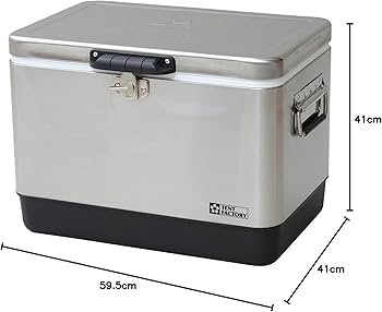 ︎テントファクトリー クーラーボックス 51L︎ Amazon | テントファクトリー メタルクーラースチールボックスL TF