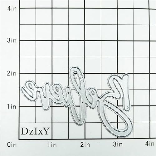 Vista 51 de DzIxY Happy Birthday Abrazos Palabras Troqueles de corte de metal para hacer tarjetas, kit de papel de relieve, troquelados, plantillas de máquina 14