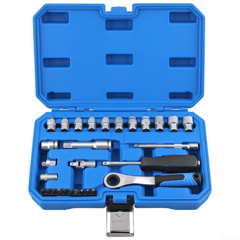 Set Chiavi a per bussola Passante 29 Cr-V Auto Set Chiavi a per(28-piece Set)