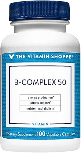 The Vitamin Shoppe Complejo de vitamina B - Metabolismo energético y apoyo del sistema nervioso, vitaminas B completas