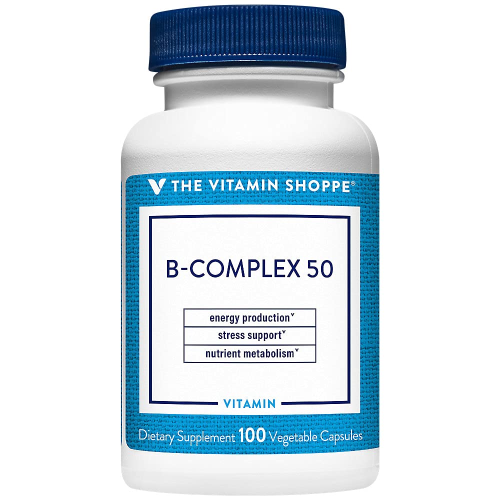 The Vitamin Shoppe Vitamin B-Complex - Energy Metabolism & Nervous System Support, Complete B Vitamins 1 Count (Pack of 1)