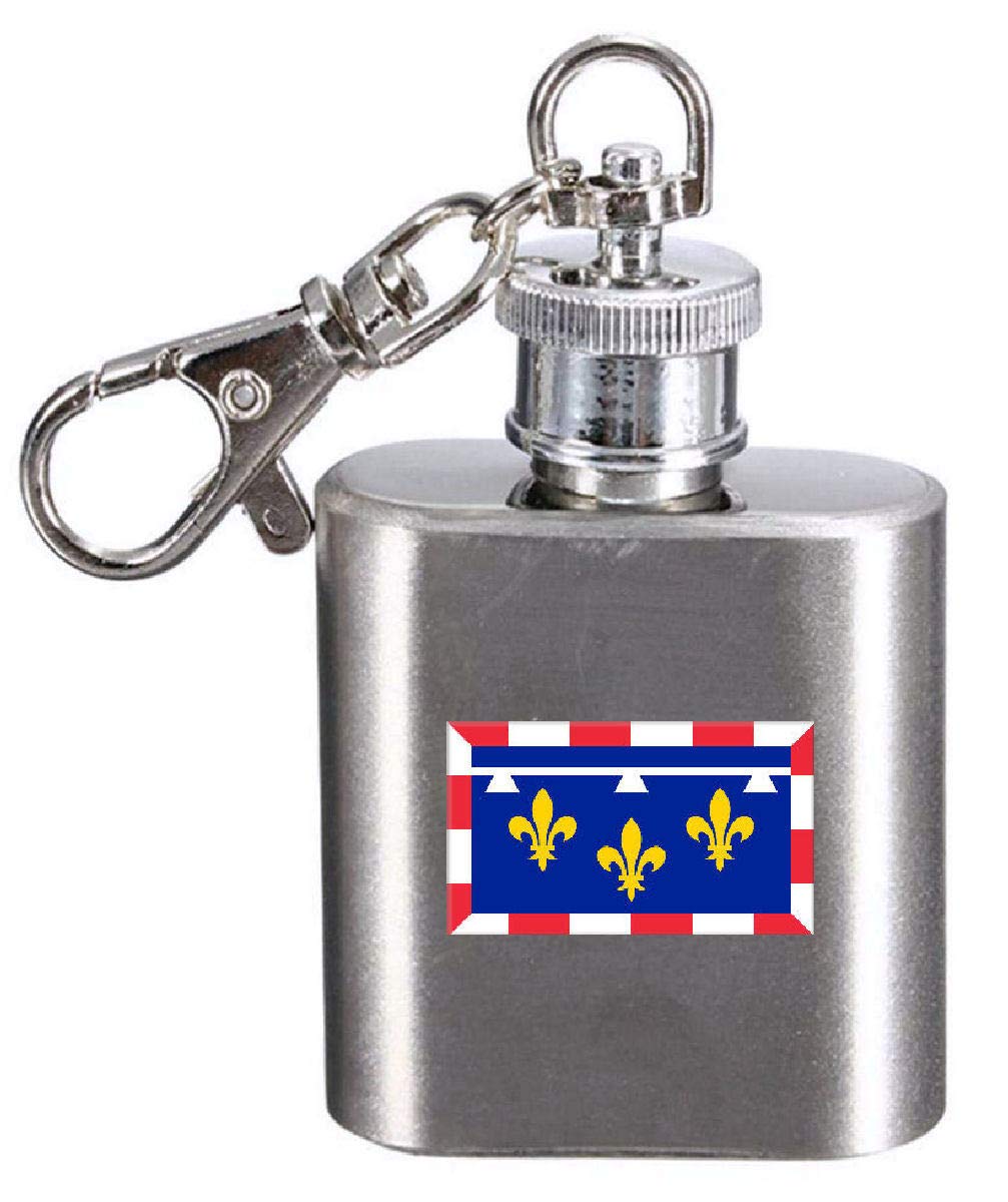 Flasque porte-clés Val De Loire drapeau France le cadeau souvenir idéal