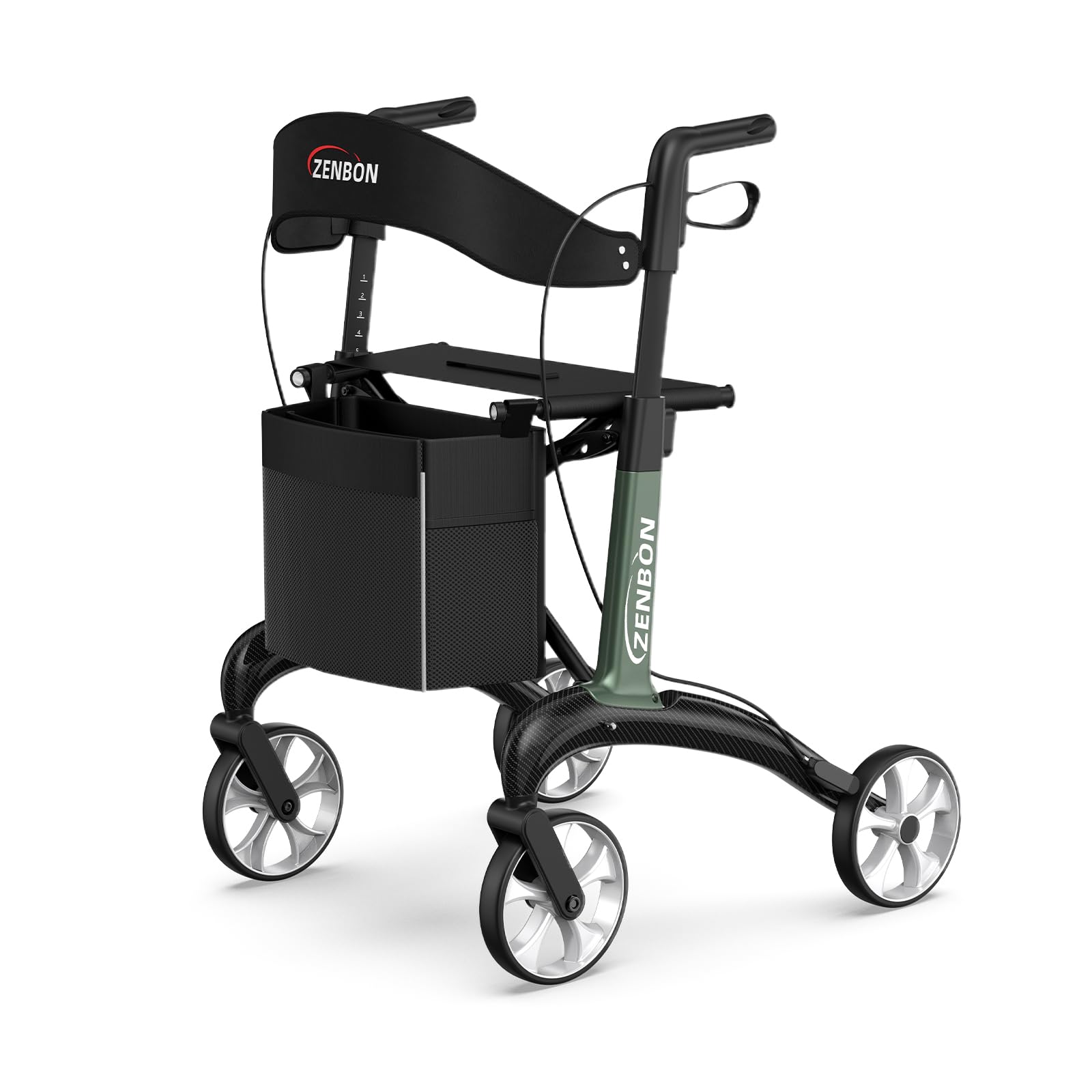 Amazon | ZENBON カーボンファイバー製 シルバーカー 歩行器 超軽量