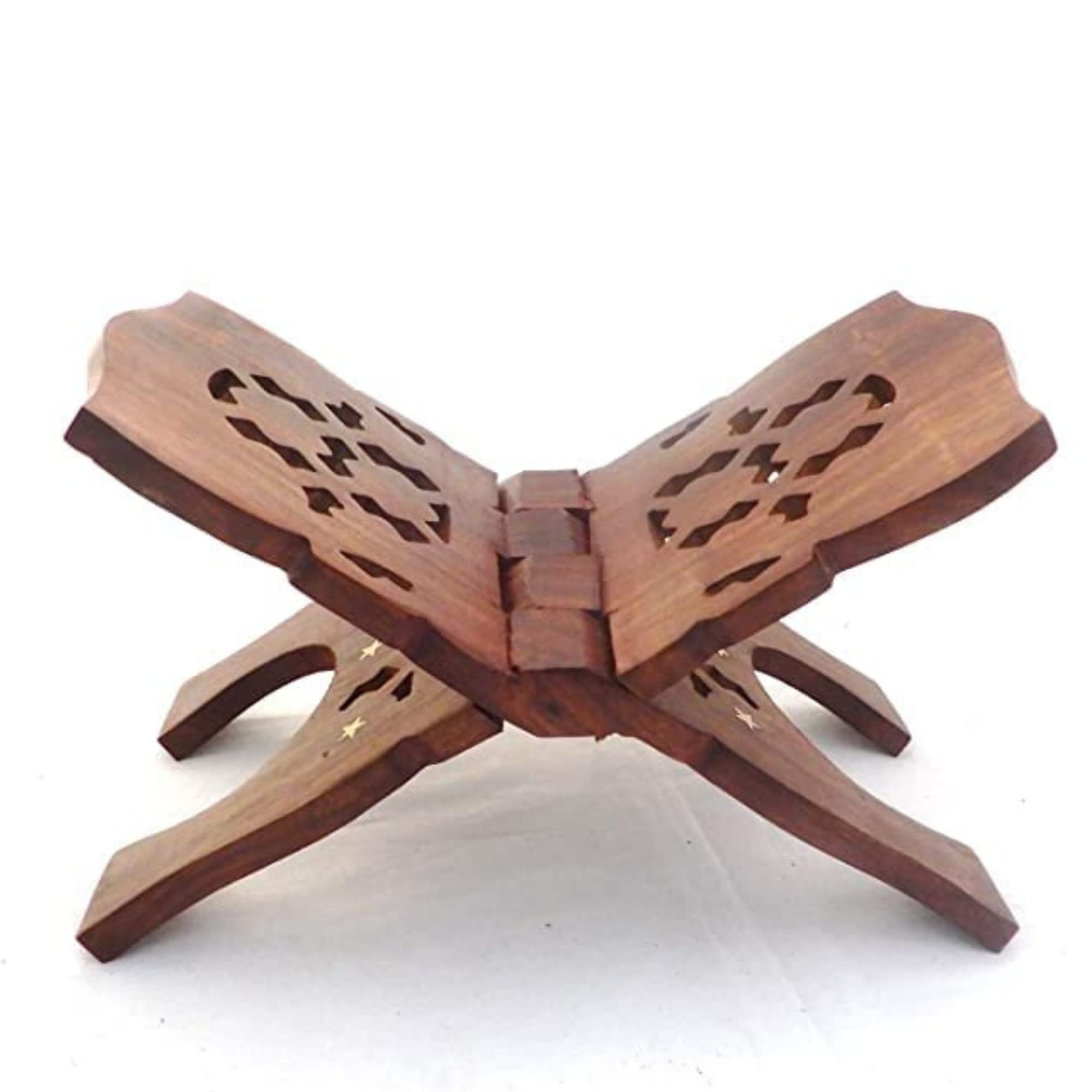 Buy Santarms Handmade Wooden Foldable Geeta Stand an Elegant and Versatile Holy Book Holder