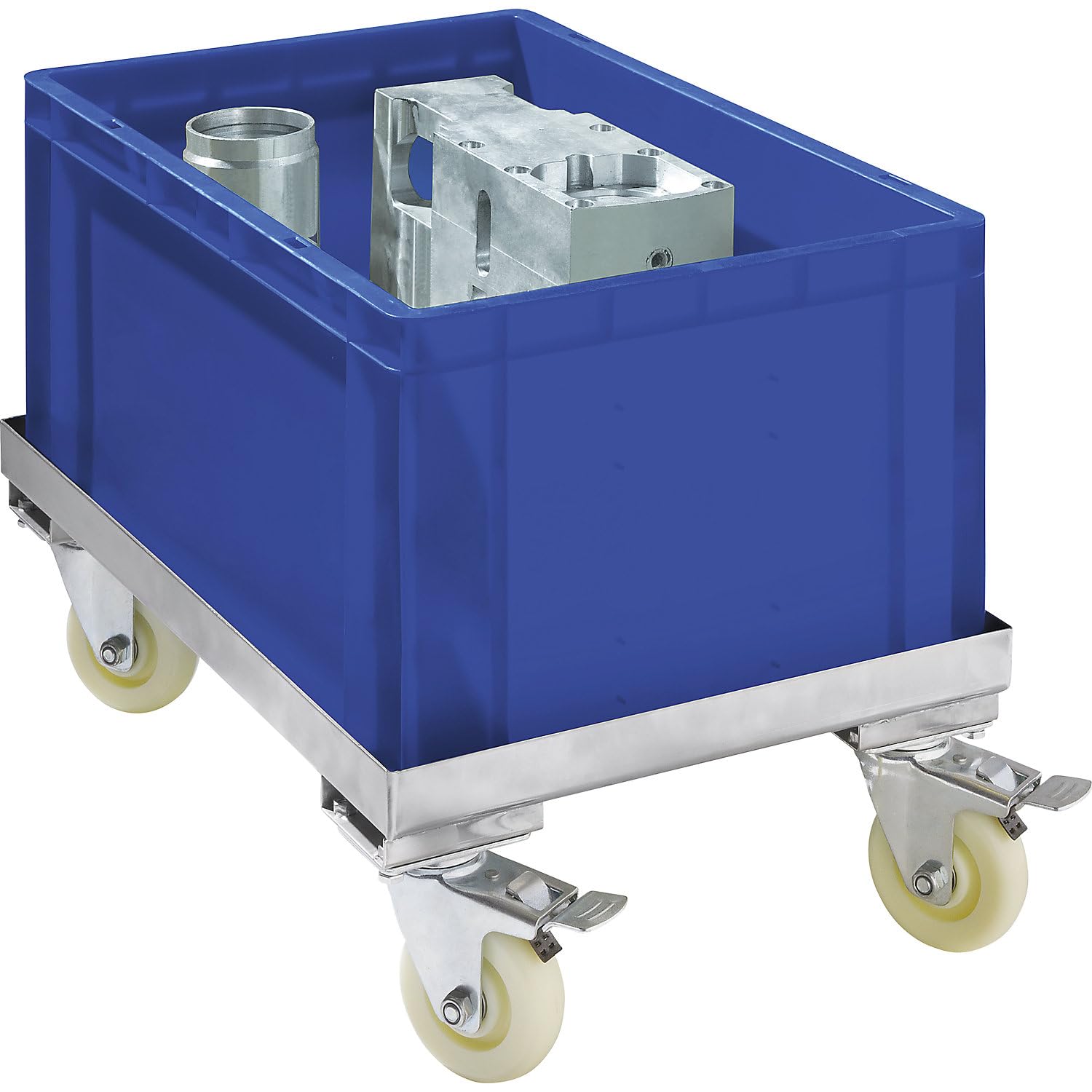 FRANKEL kaiserkraft | Plateau Roulant en INOX | Force 150 kg | L x l 810 x 610 mm