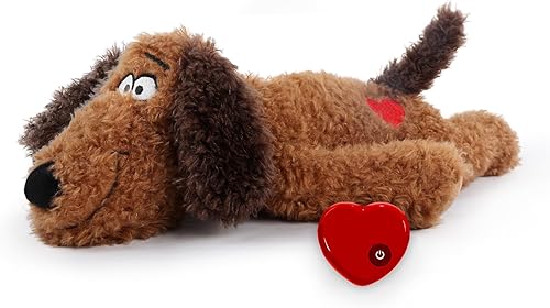 ALL FOR PAWS Animal de peluche para perros con latidos del corazón, alivio de la ansiedad y ayuda de entrenamiento conductual para cachorros