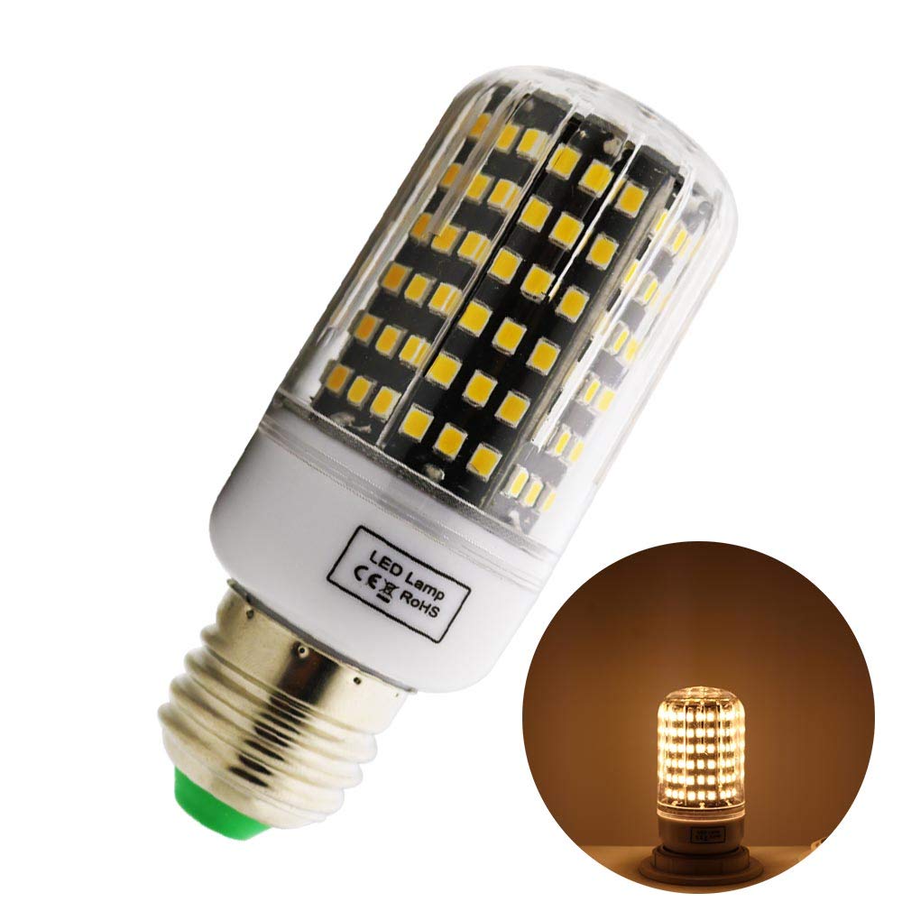 Xindaxin - Bombilla LED E27 (intensidad no regulable, bajo consumo de energía, 12 W equivalentes a 120 W, luz blanca cálida, 3000 K, 20 unidades)