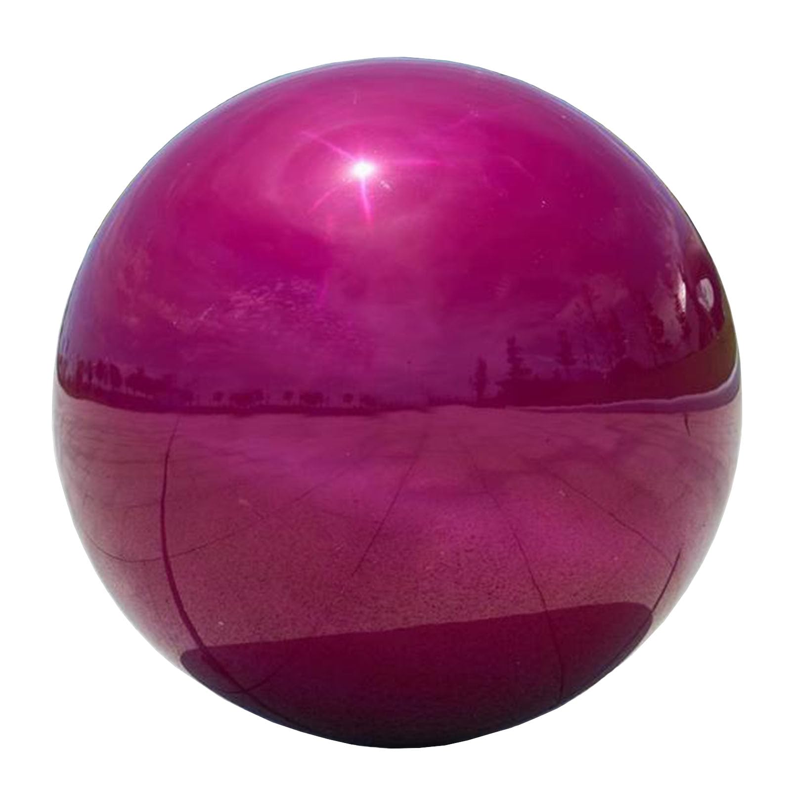 PKVEZVO Decorative Garden Gazing Ball, Home Garden Gazing Globe Mirror Balls, Polished Stainless Steel Shiny Sphere, Ideal As a Housewarming Gift (Dia
