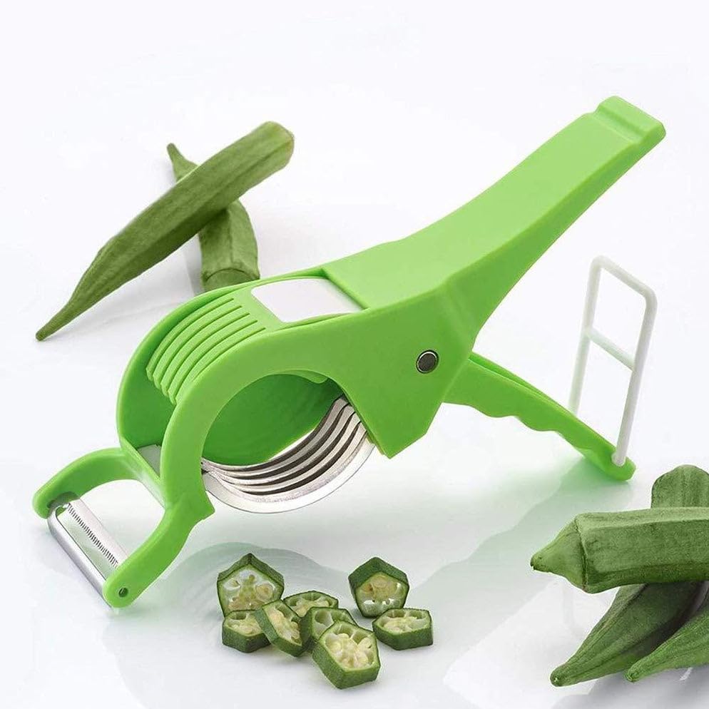 2 in 1 Vegetable & Fruit Multi Cutter & Peeler,Veg Cutter Sharp Stainless Steel 5 Blade Vegetable Cutter with Peeler (Multi) CTKTC034212 (B0D8G5ZHKZ) Amazon Price History, Amazon Price Tracker