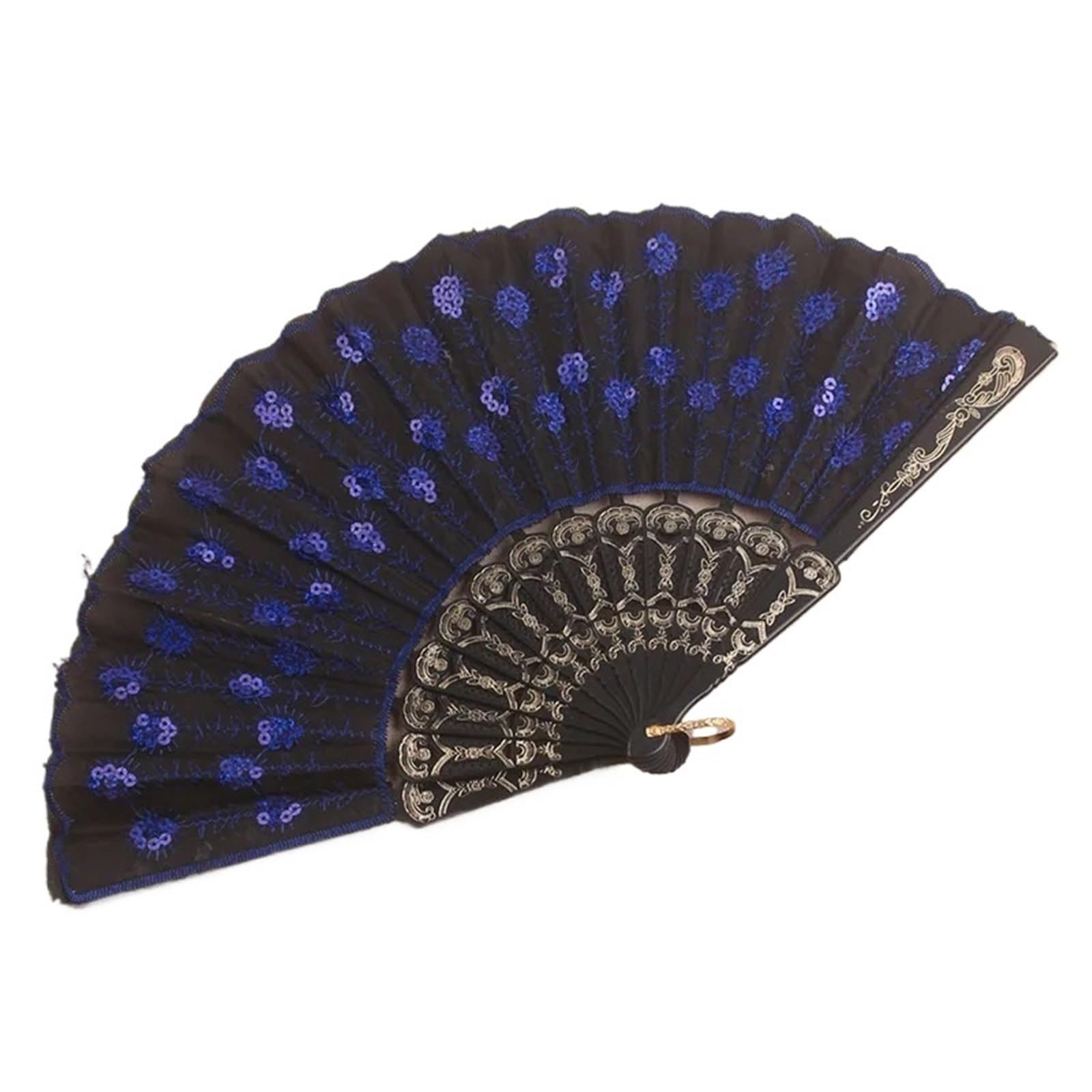 10 abanicos Plegables Bordados for Danza
