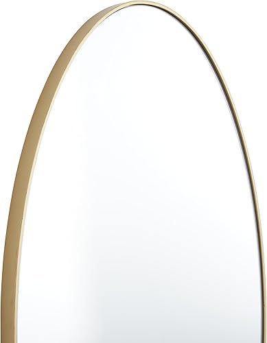 Miniatura 55 de Deco 79 Espejo de pared simplista de madera con marco minimalista fino, 24 x 1 x 24 pulgadas, blanco