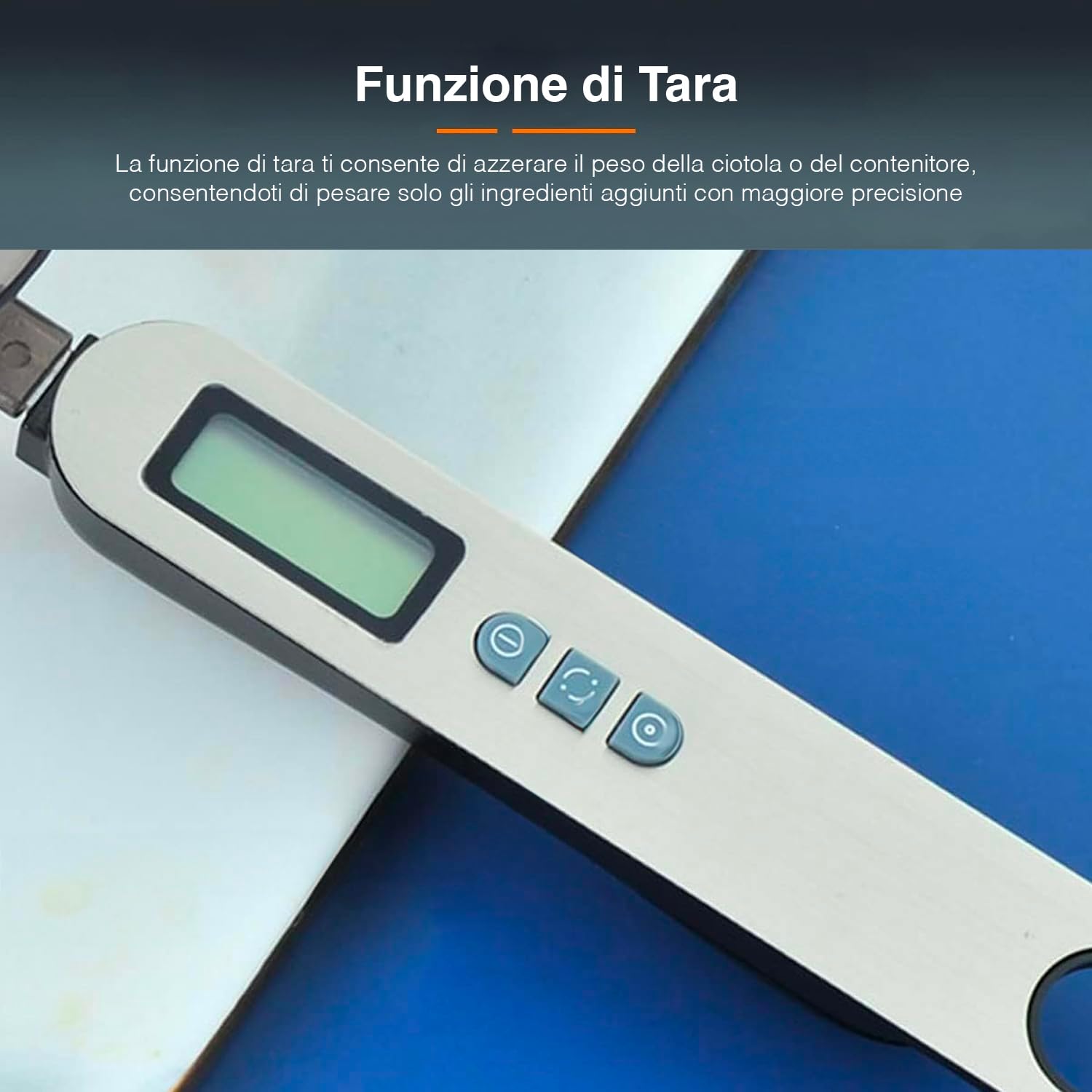 Bilancia Digitale 2-in-1 Con Cucchiaio E Termometro | Misura Peso E Temperatura Per Cucina - Foto 11