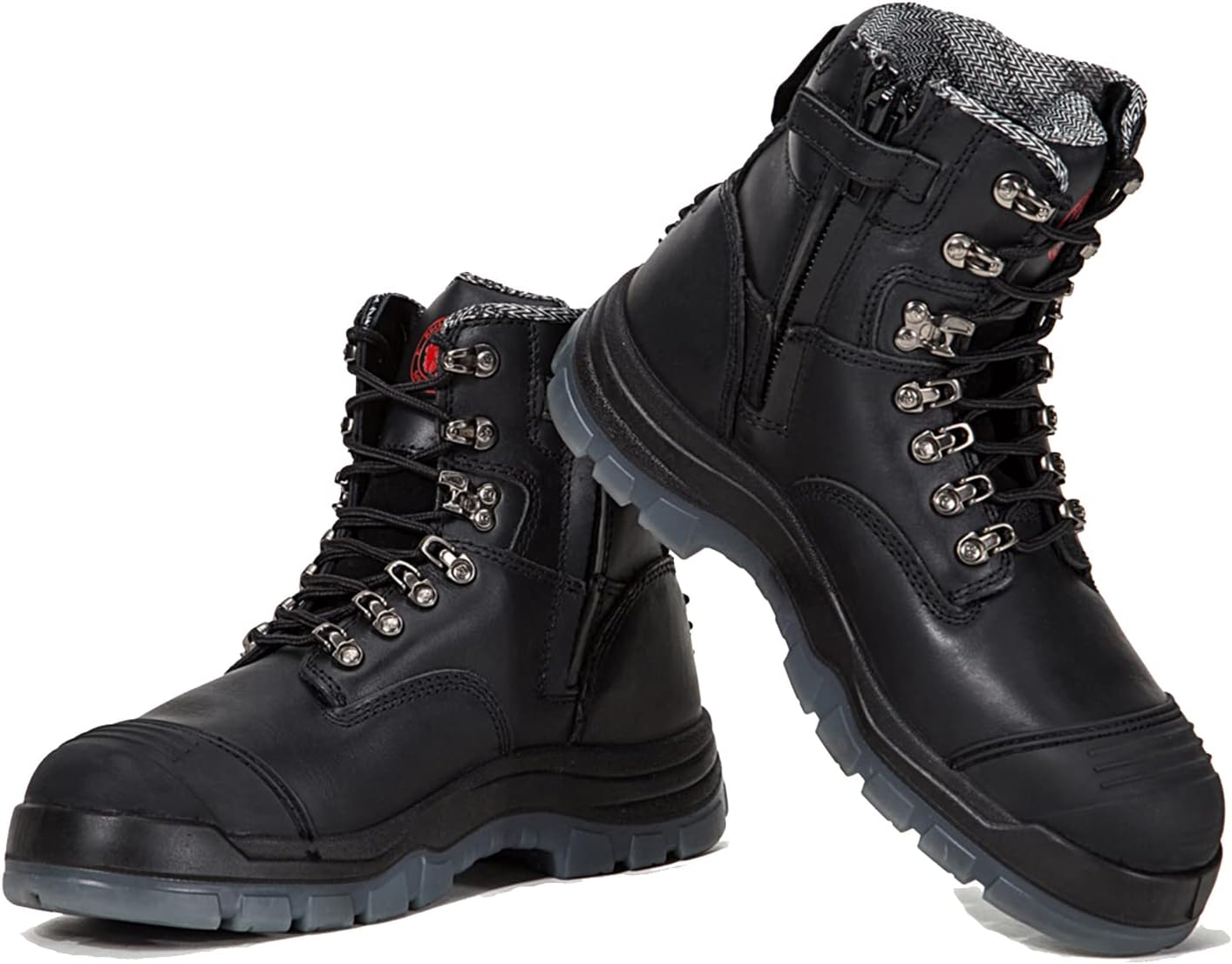 ROCKROOSTER Work Boots for Men,7 inch,Steel Toe,Side Zipper, Leather Shoes,Static Control, Breathable,Quick Dry(AK232Z -AK245Z - Image 6
