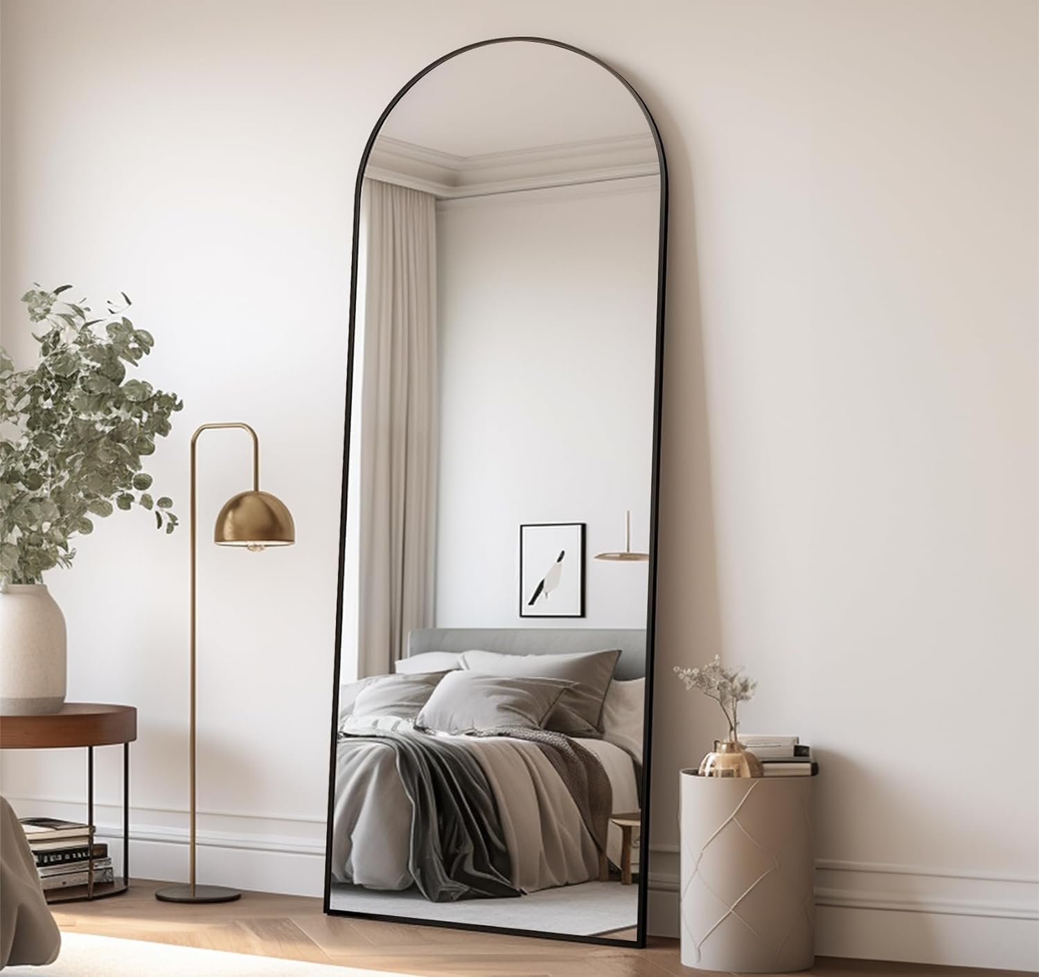 Amazon.com: Vlush 64''x21'' Arched Full Length Mirror, Floor