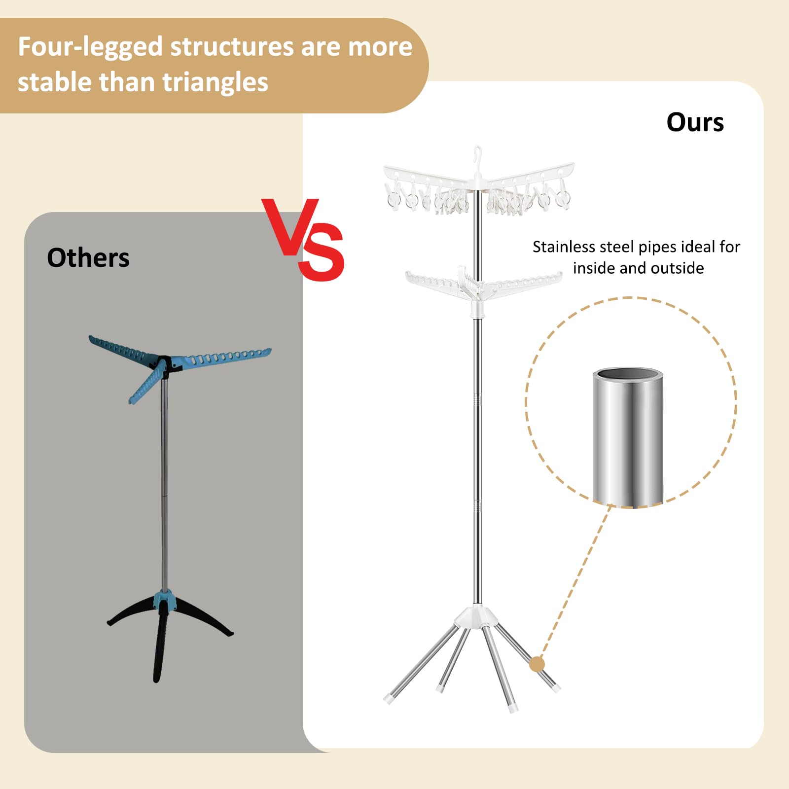 Amazon.com: SUYU Clothes Drying Rack,Folding Clothes Drying Tree