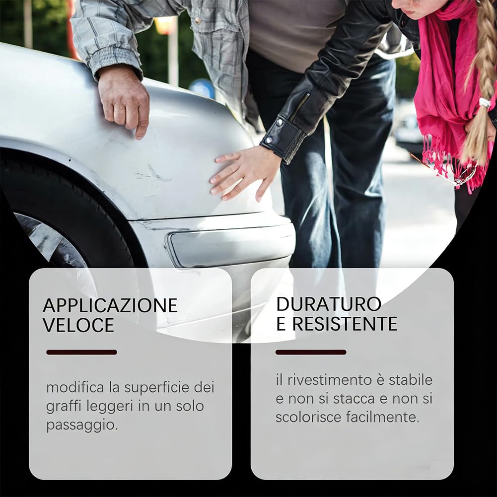 Penna Antigraffio Per Auto Riparazione Graffi Auto Moto Con Tecnologia Miscela Di Colori,Ripara Graffi Vernice In Modo Rapido,Trasparente Impermeabile,Adatto A Tutti I Colori Della Carrozzeria (3pz)