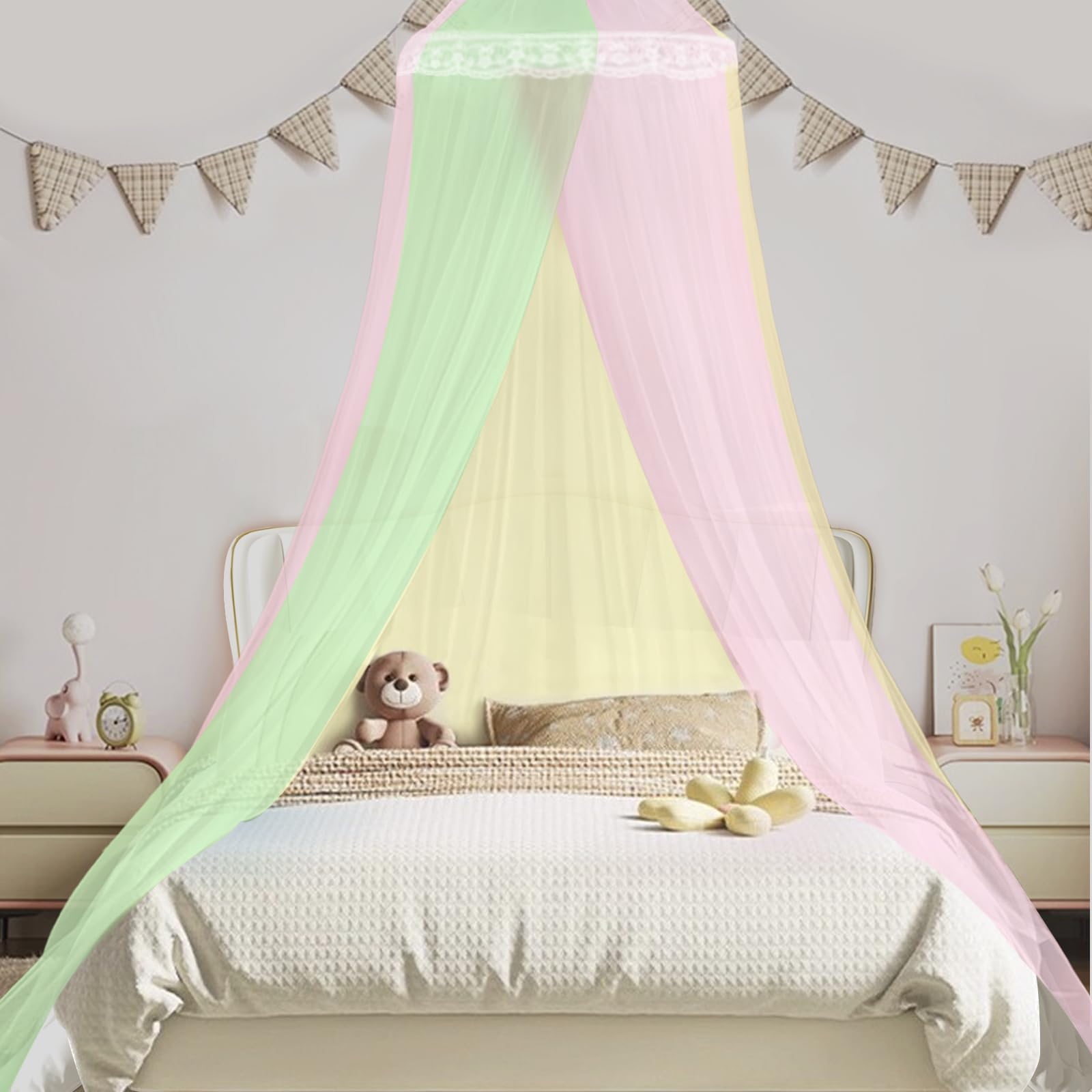 Mosquitera de cama, mosquitera de viaje, para colgar para cuna, viaje, malla fina (60 x 250 x 850 cm)