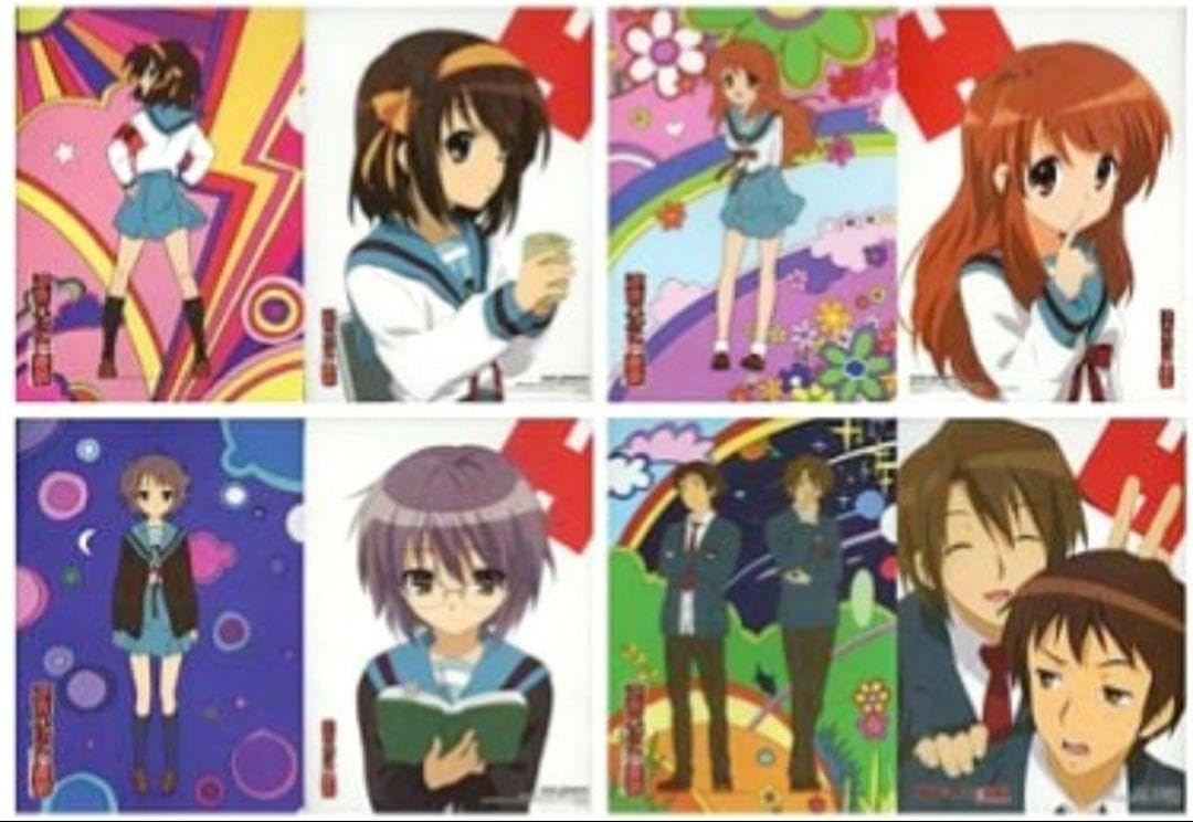 Amazon.co.jp: 涼宮ハルヒの憂鬱4枚セット A4クリアファイル