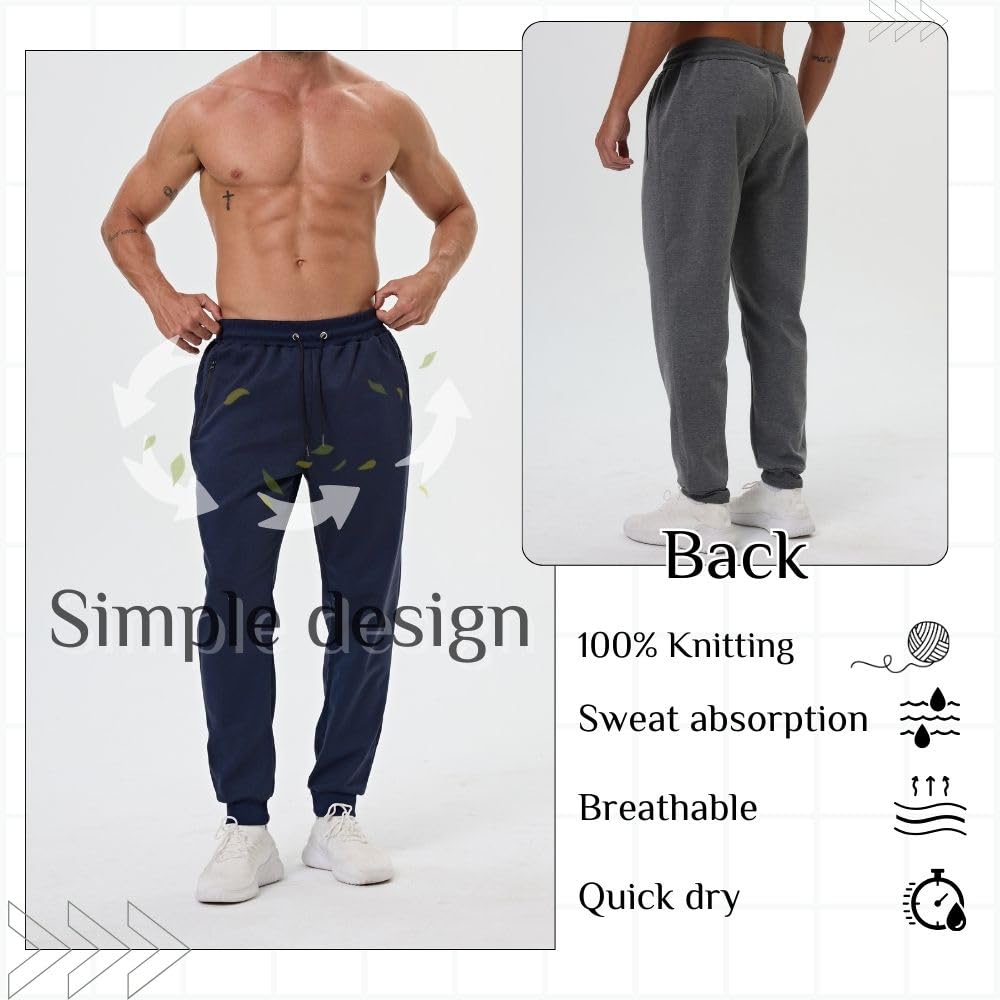 Bas de jogging pour homme, pantalon de jogging sportif pour homme, pantalon de fitness, pantalon d'entraînement, pantalon de jogging
