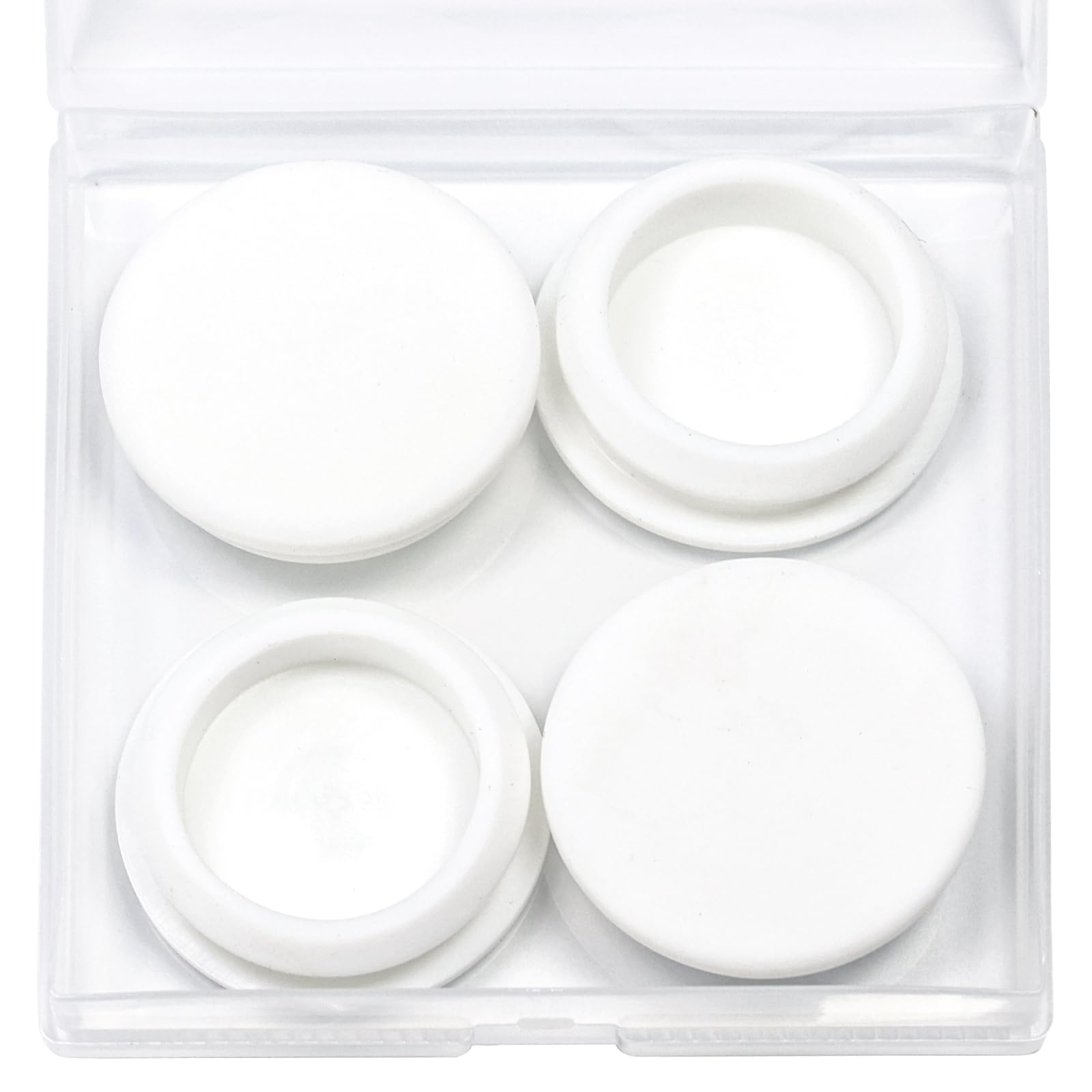 4 Pcs 32 mm Silicone Rubber Plugs Snap in Locking Hole Plugs for 32-33 mm (1-1/4"-1-5/16") Round Holes, Flush Type Rubber Stoppers, Flexible Tube Pipe