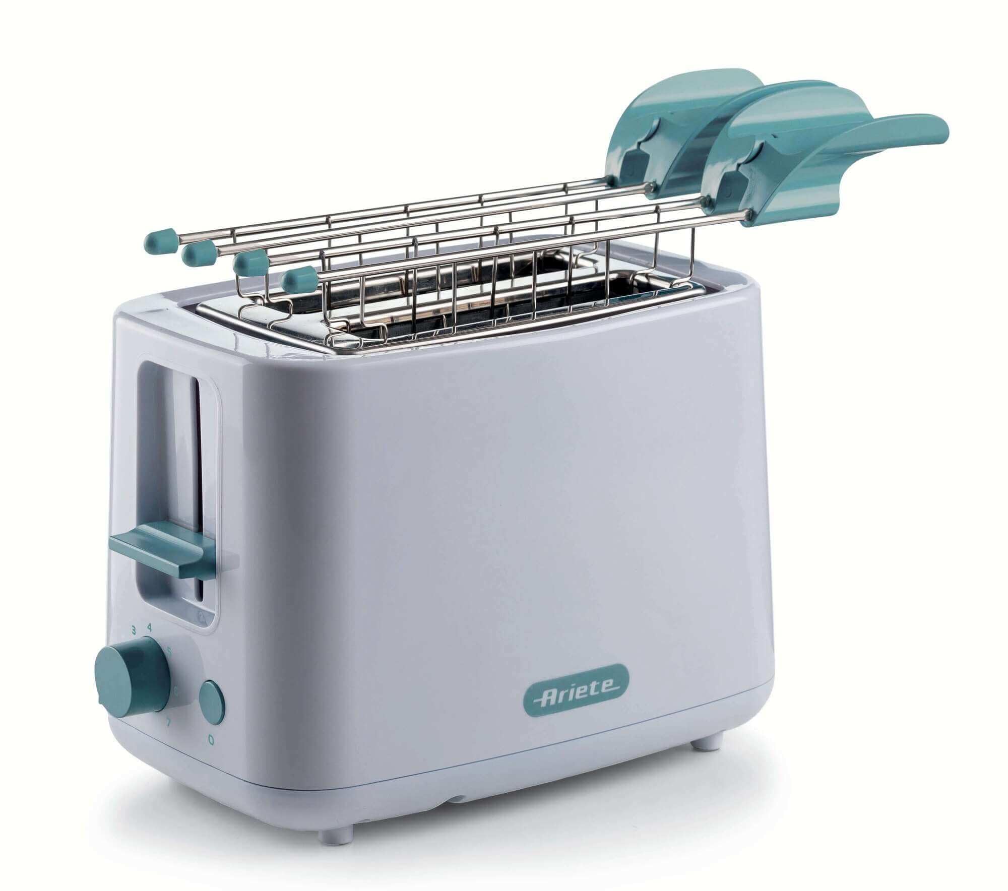 ARIETE 0157/04 Breakfast TOSTAPANE Elettrico 2 FETTE 7 LIVELLI DI DORATURE MOUSSION AUTOMATIQUE 760W Blanc Marque