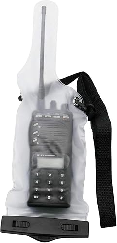 Miniatura 2 de Dos vías Radio impermeable impermeable bolsa para Motorola Kenwood Midland Walkie Talkie (blanco)