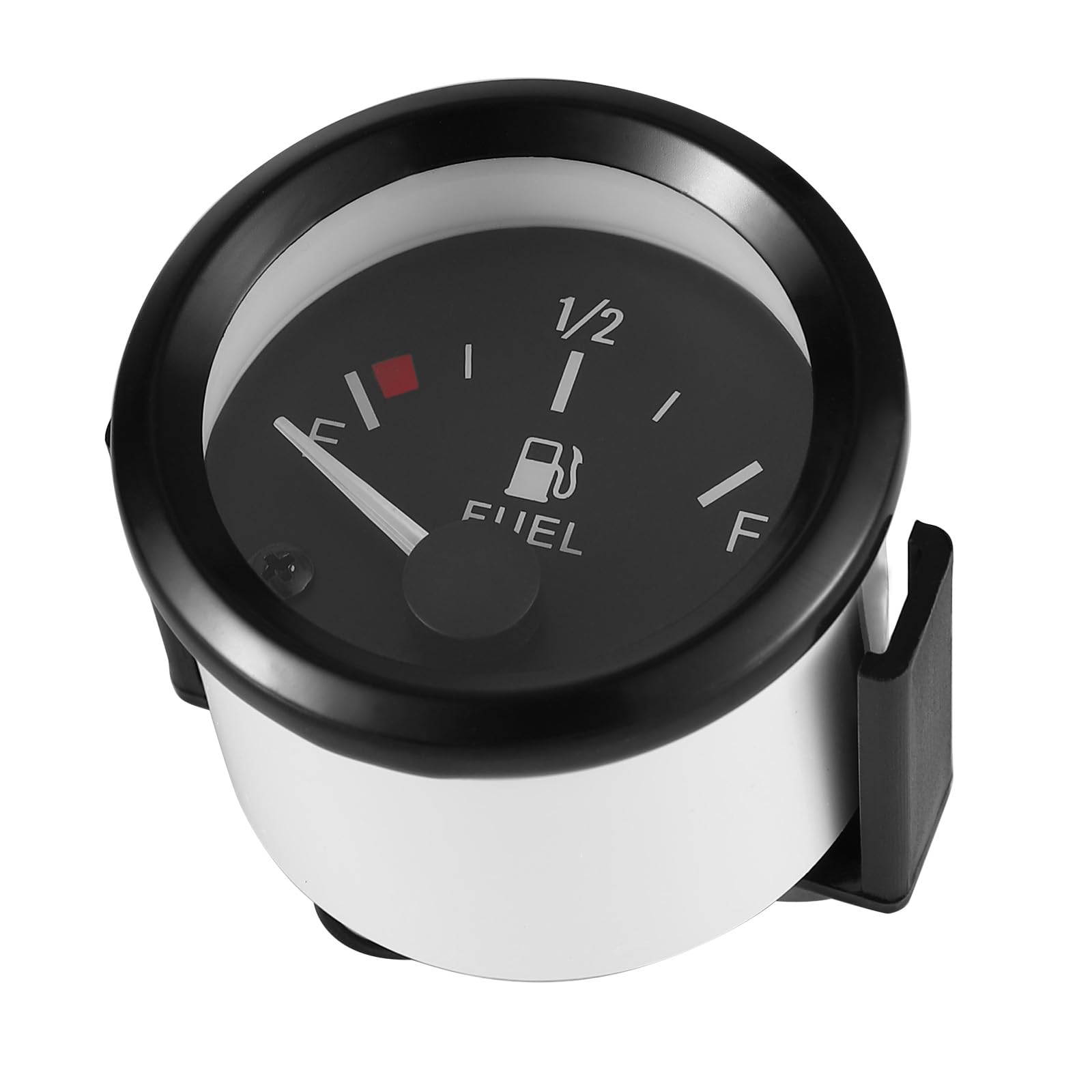 Rupse Jauge de Niveau de Carburant Compteur avec Capteur 52mm E-1/2-F Pointeur 12V Universel Capteur de Niveau d'huile pour Voiture SUV Bateau Yacht Camion RV