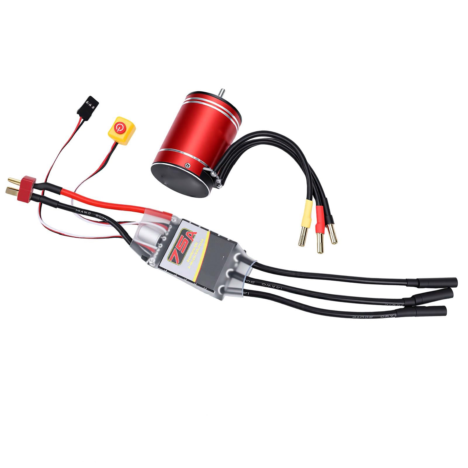 HUIOP Bezszczotkowy Silnik Samochodu RC ESC Combo Bezszczotkowy Silnik RC