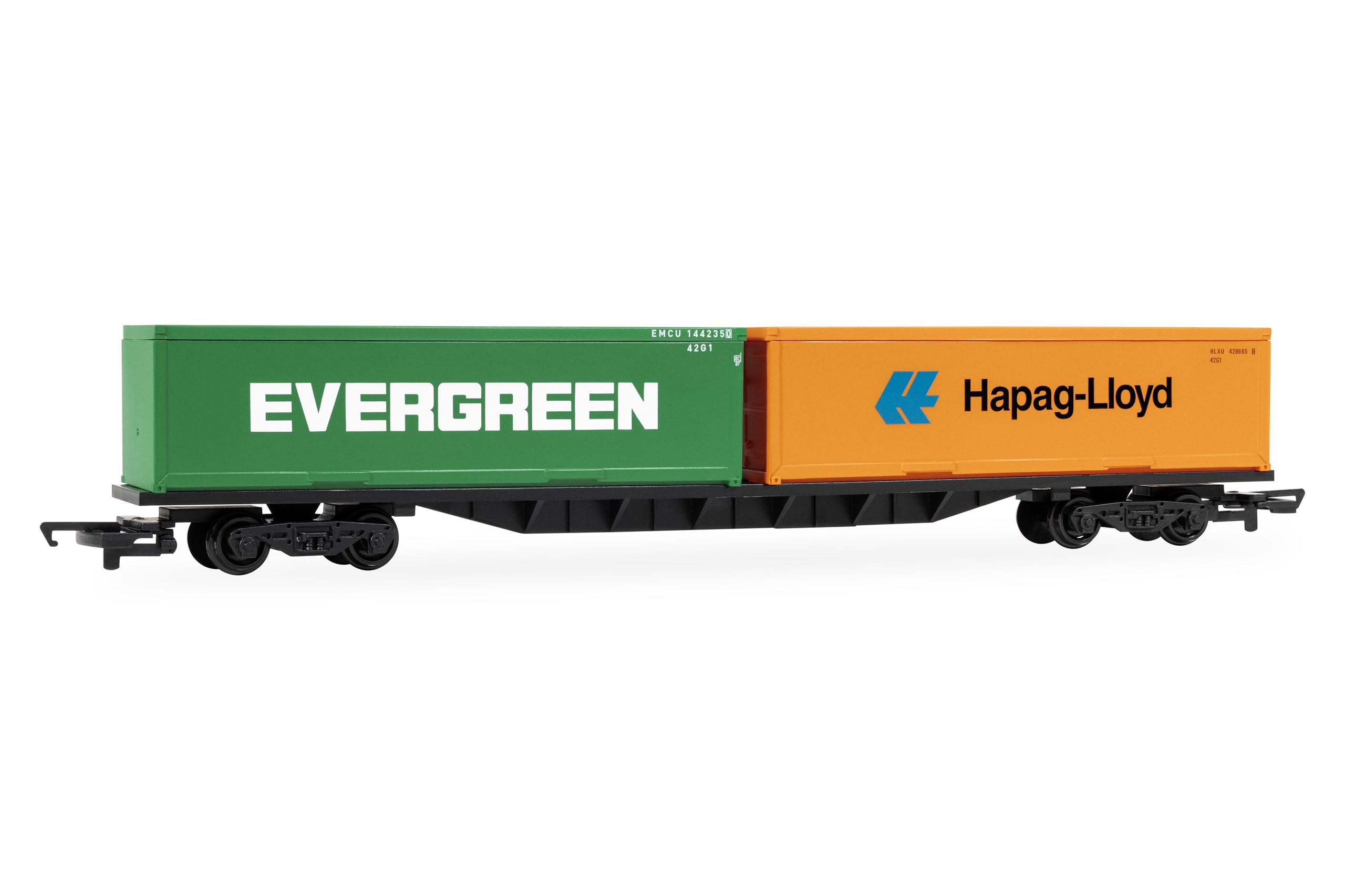 Hornby R60360 RailRoad BR FFA™ Container Wagon with Two 30' Containers, OO Gauge, 14 Years+