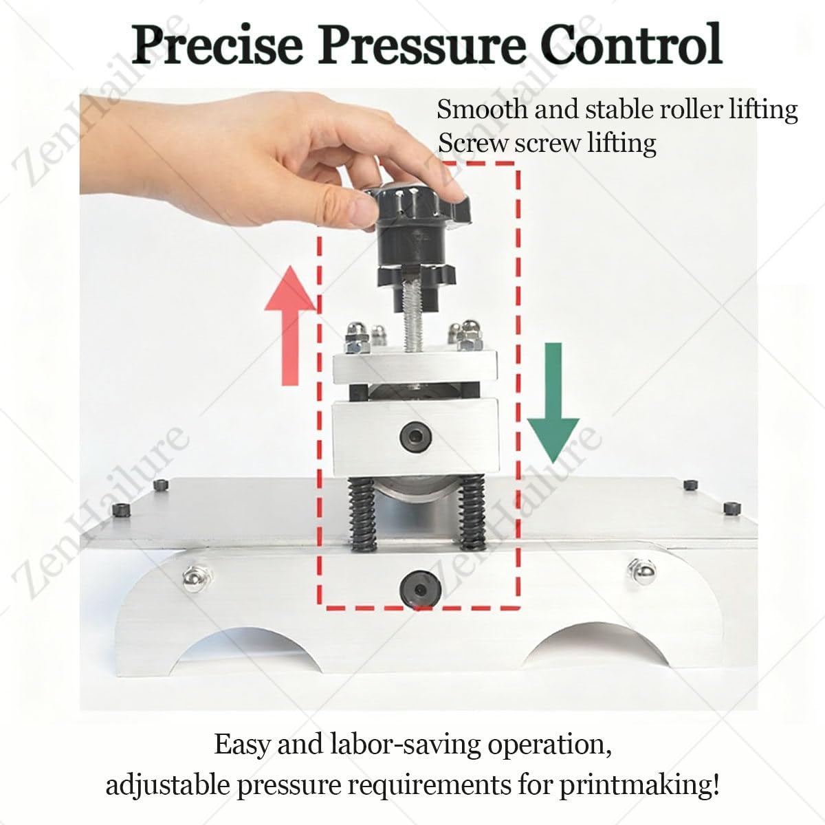Pressa per incisione manuale per stampa, altezza del rullo regolabile, laminatore professionale per legno e rame, facile da riporre per display decorativi