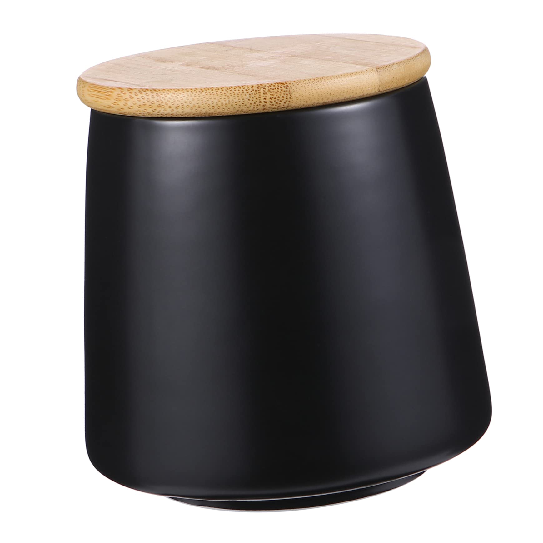 XYIANG 1 Set Sealed Jar Ceramic Sealed Canister Candy Jar with Wood Lid Candy Jars with Lids Airtight Glass Containers Glass Container with Lid Terrarium Food Tea Coffee