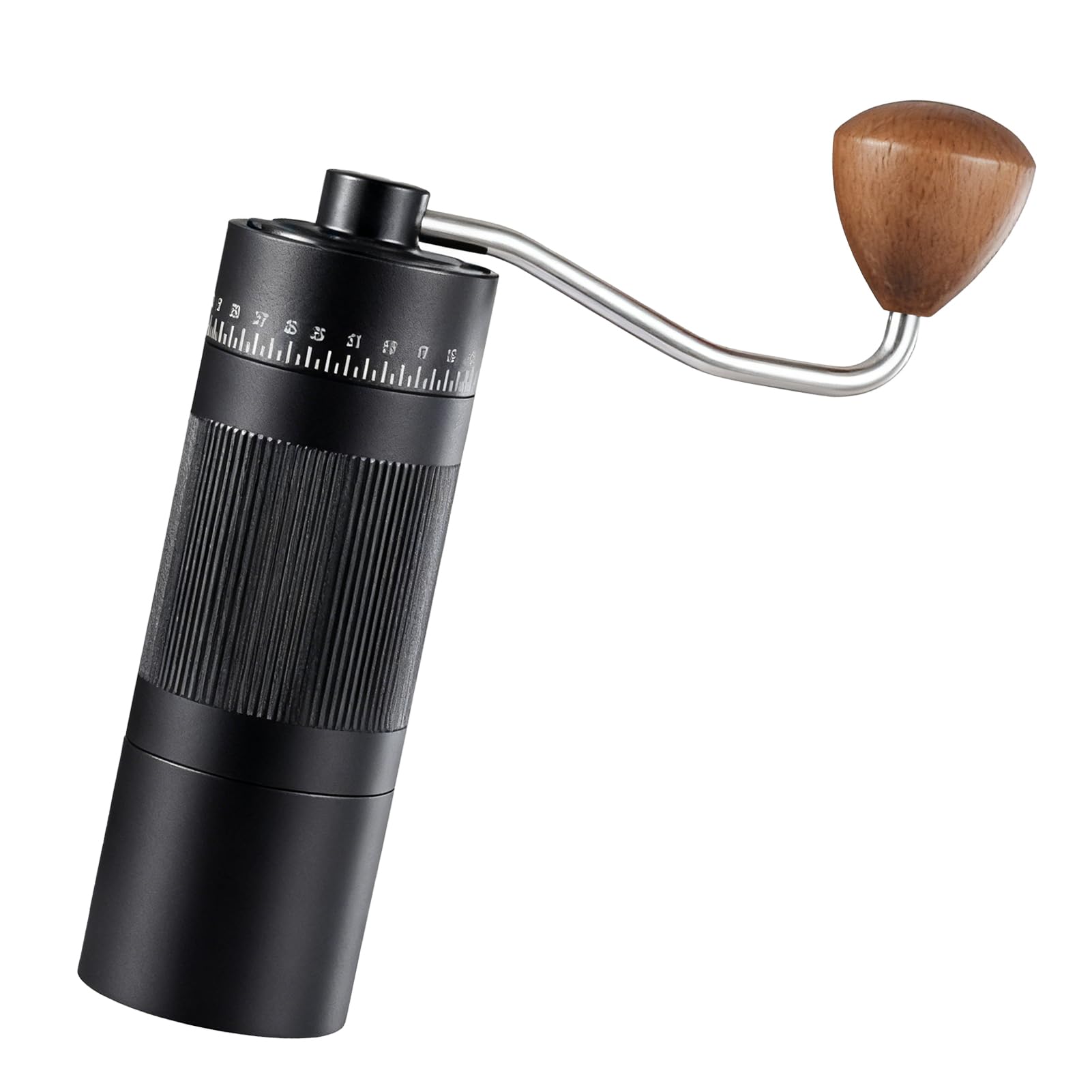 Huairdum Molinillo de café Manual, Molinillo de Rendimiento de Molienda Premium, de 55 Ajustes Ajustables para el Hogar, Viajes y Preparación de café (BLACK) (BLACK) () ()
