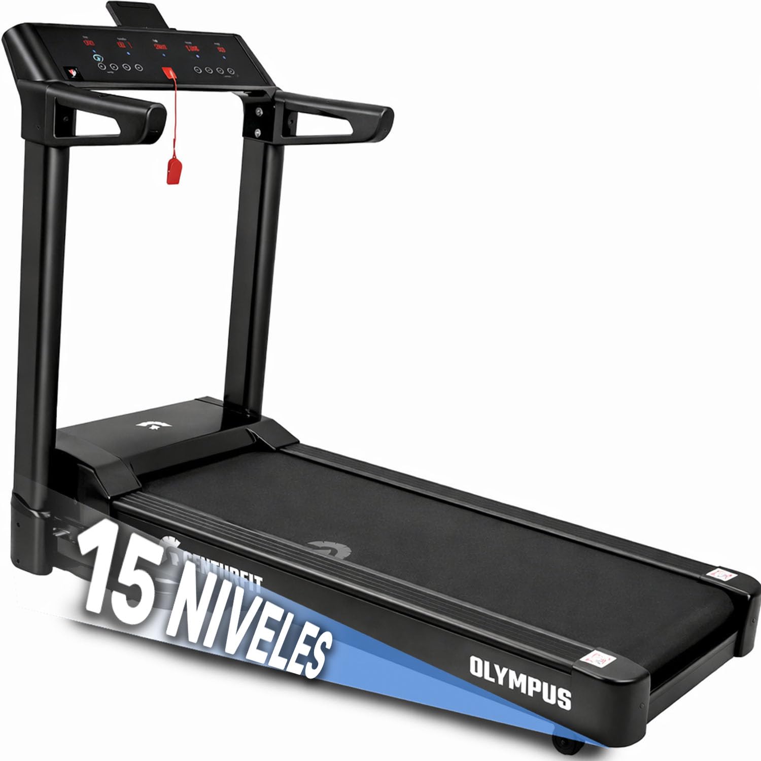 CENTURFIT Caminadora Eléctrica 3.25 HP Plegable con Inclinación Automática 15 Ni
