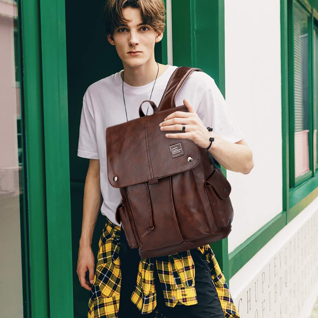 FANDARE Rucksäcke Wasserdicht Daypacks Junge Ranzen Schulranzen mit USB-Ladeanschluss für 15.6 Zoll Laptop Taschen Herren Schulrucksack Schultasche für Arbeit Wandern Reisen Camping Schule Rucksack