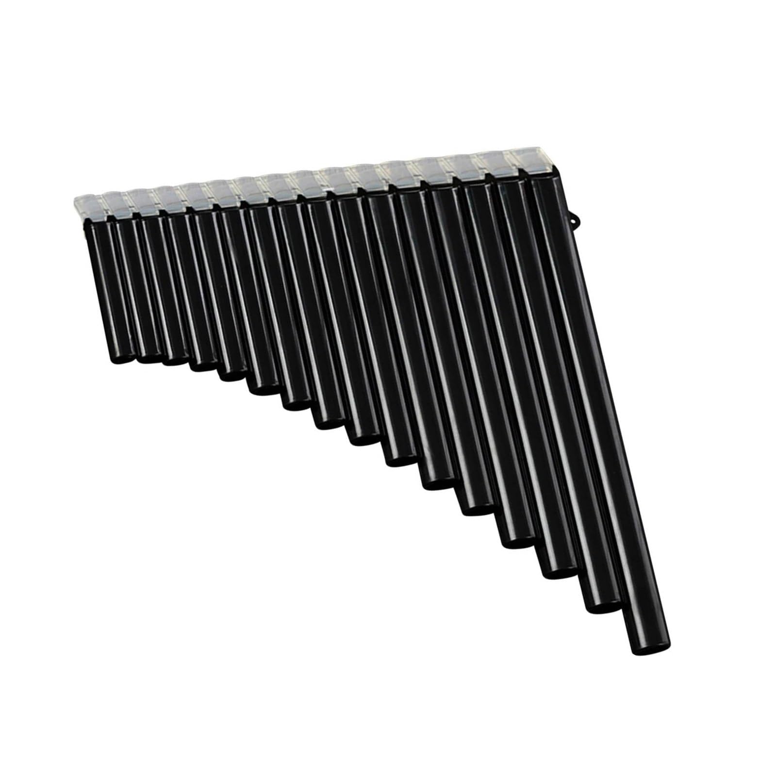 Professional Pan Flute 16-Pipe Pan Flute G-A2 Key Pan Pipes ABS Panpipes Chinese Traditional Woodwind Instrument With Carry Bag(Black)