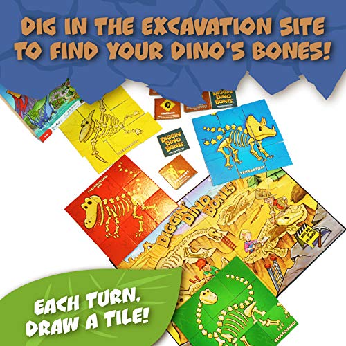 Digging Dino Bones juego de mesa educativo miniatura 3