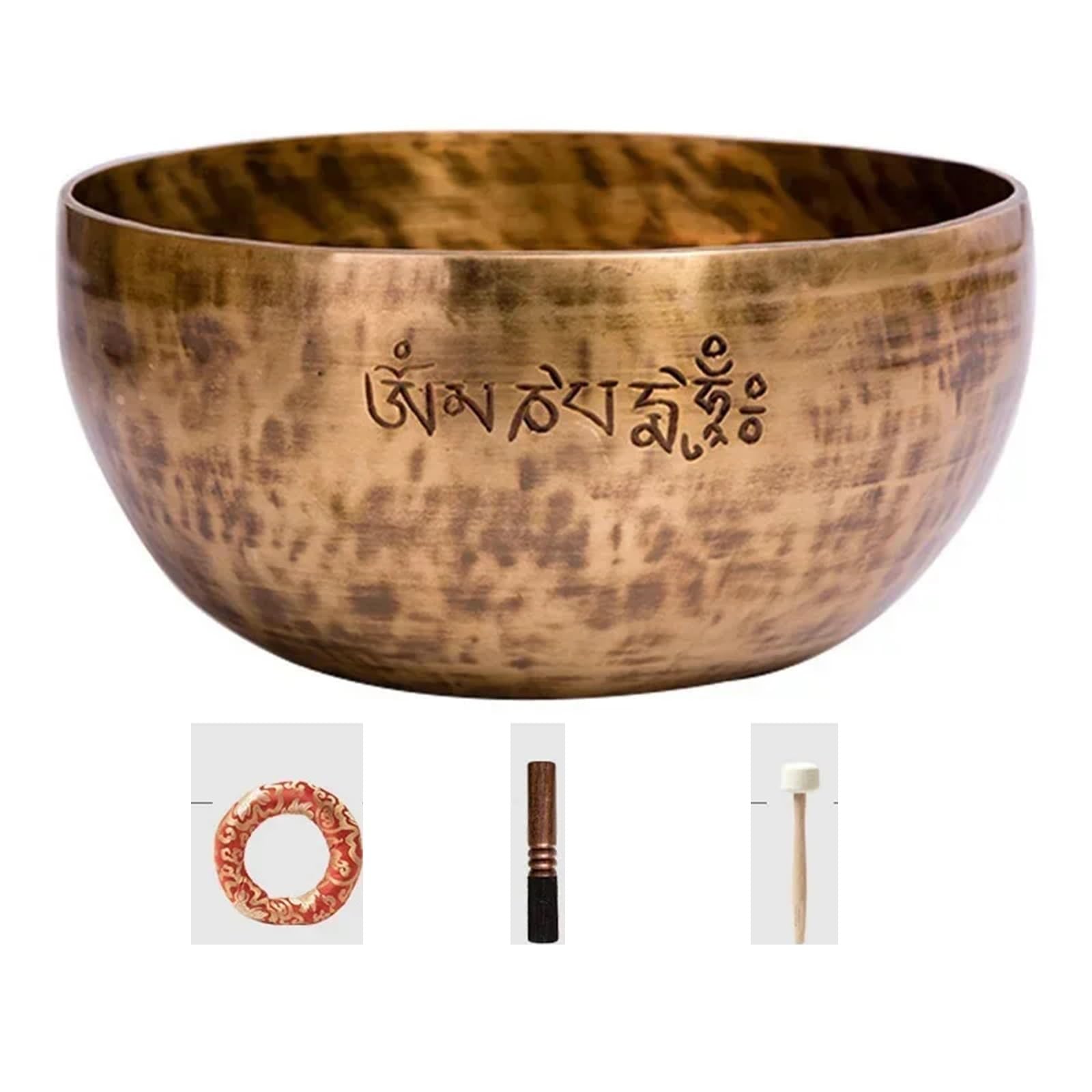 Ciotola Tibetana Campana tibetana fatta a mano con percussioni buddiste Luna piena