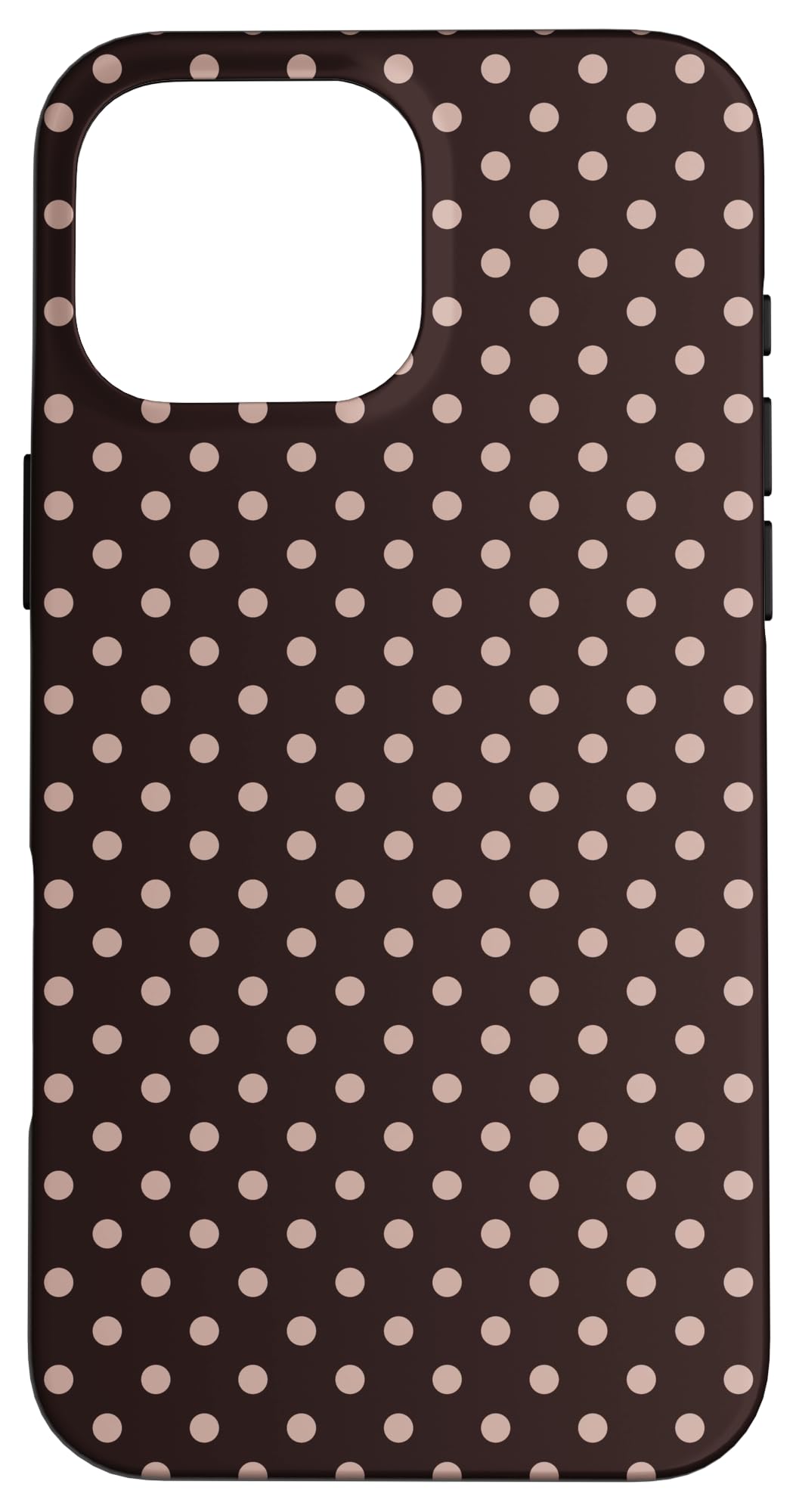 Classic Polka dots Pattern, Brown, Boho Polka Dot Case for iPhone 16 Pro Max
