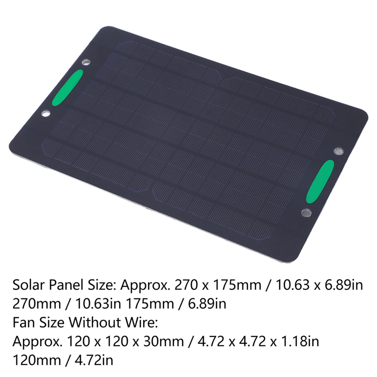 Ventilatore a Pannello Solare, Doppio Ventilatore di Scarico Ventilazione Dell'Aria Dissipazione Del Calore Ventola di Scarico Solare da 10 W per Pollai, Serre, Capannoni, Case