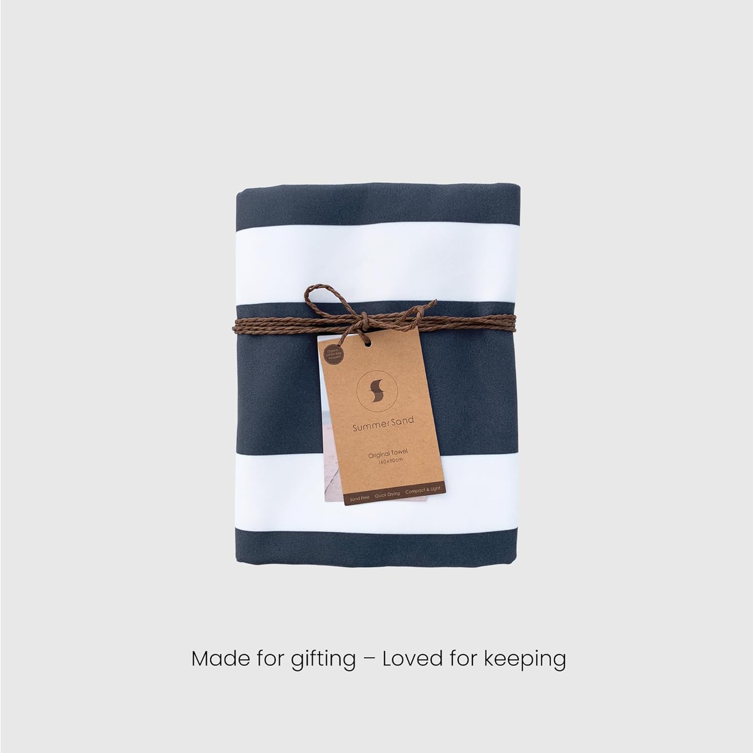 SummerSand Microfiber Beach Towel - Quick Dry, Sand Free - Compact and Lightweight for Travel - Recycled Materials - Travel Bag Included - Large Microfiber Towel (63x31.5in – Deep Blue)