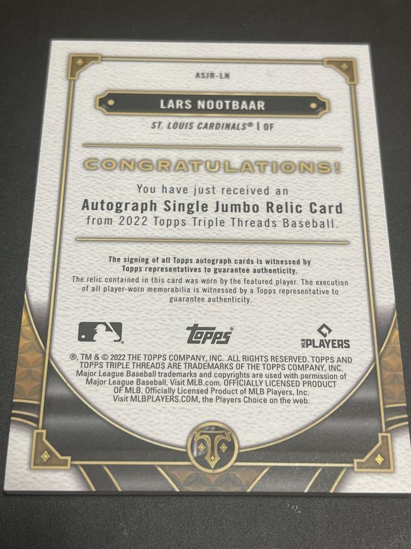 Topps 2023 WBC ラーズヌートバー　直筆サイン　auto 侍ジャパン Amazon.co.jp: WBC 2023 侍ジャパン サムライ 日本代表 ラーズ