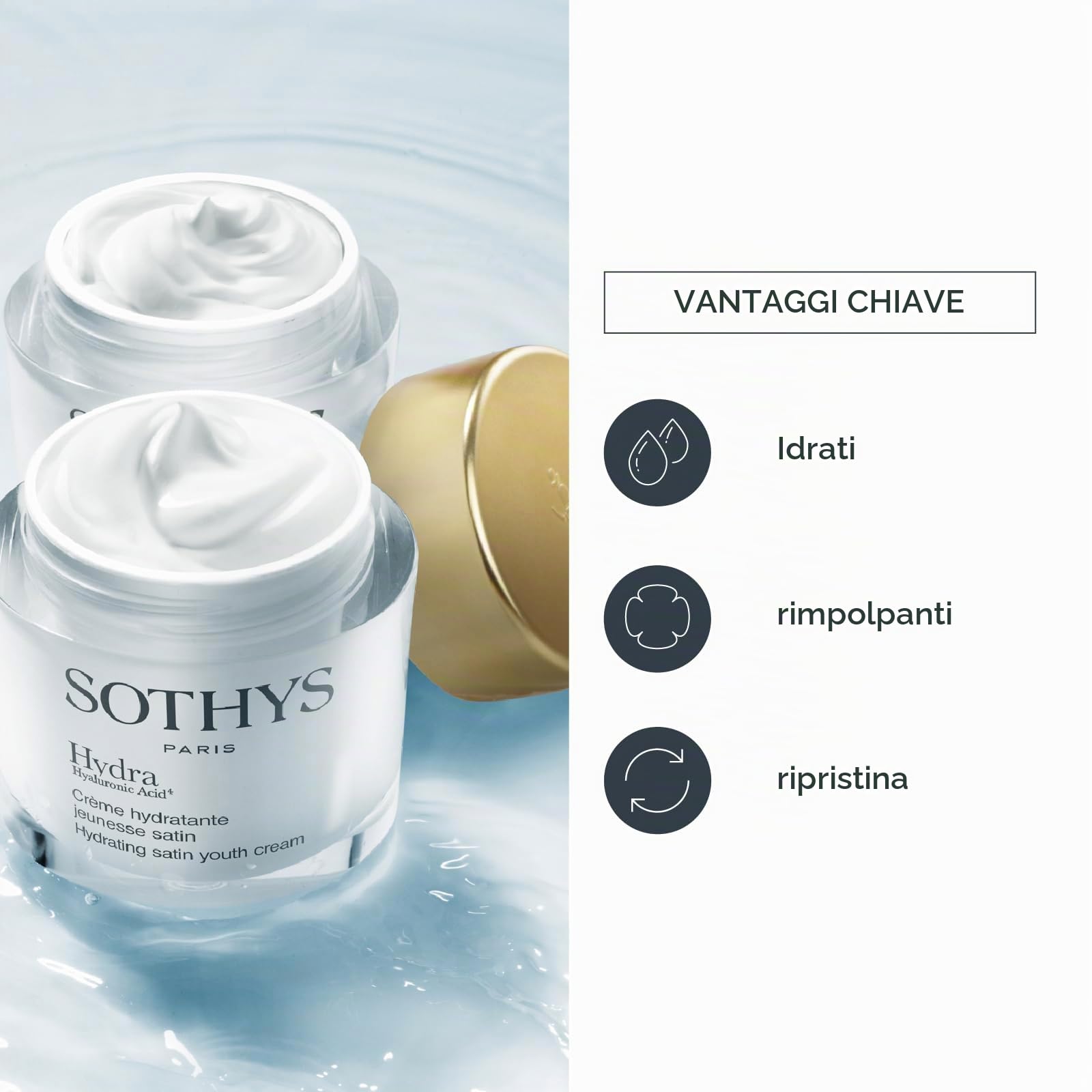 Crema idratante satin per il viso Sothys
