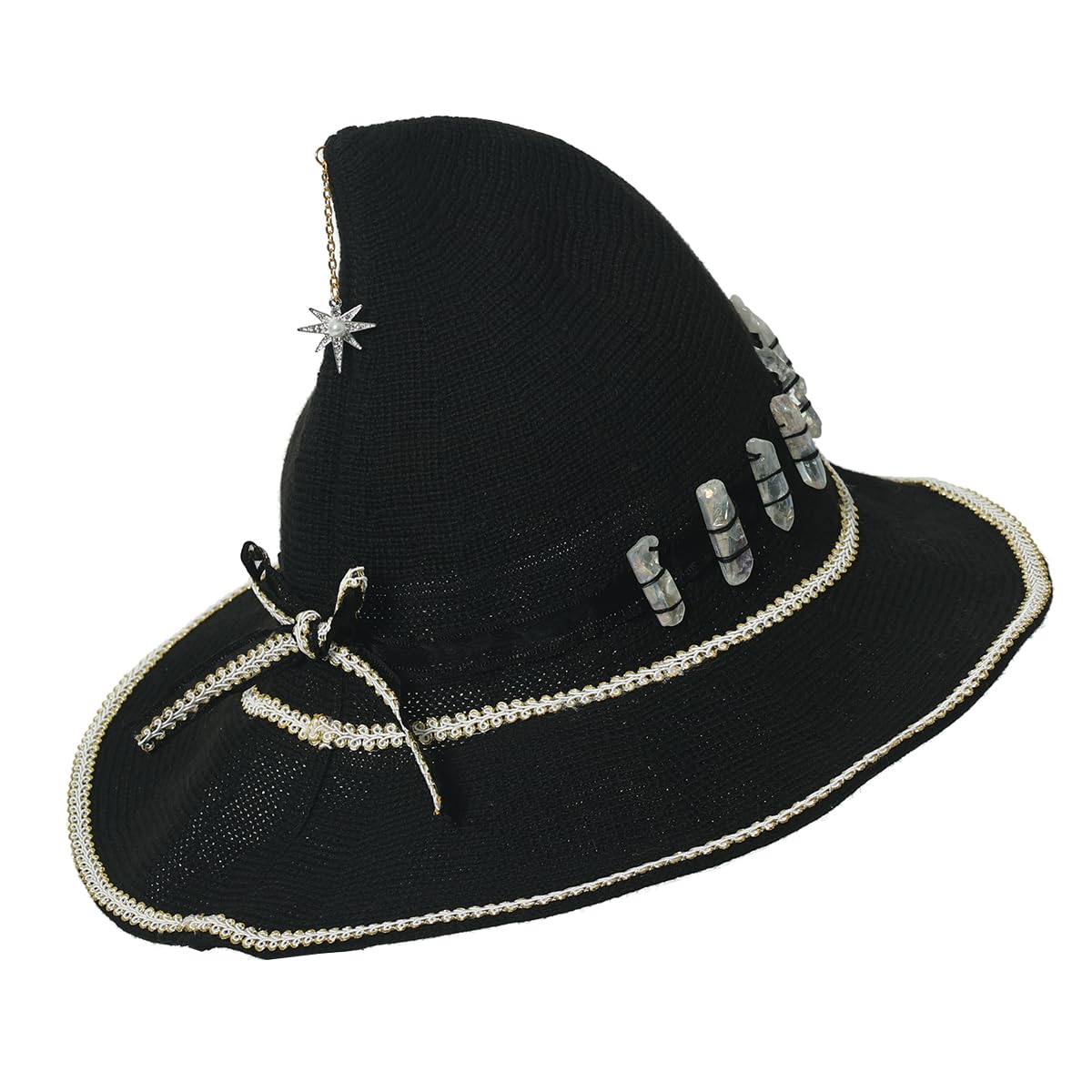 COSDREAMER Women Witch Hat Wool Knit Cap for Halloween Christmas Costume Party (C) โ image 1