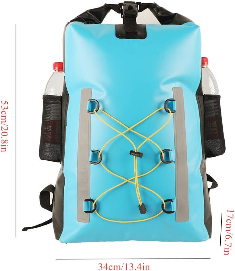 Waterproof Storage Bag Dry and Wet Separate Waterproof Shoulder Bag Safety Reflector Used for Swimming Boating Hiking and Outdoor Activities