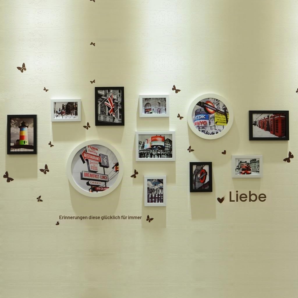little dove Bilderrahmen-Set Bild mit Rahmen Kunststoff Bilderrahmen Rahmen Wandtattoo Wandsticker (11)