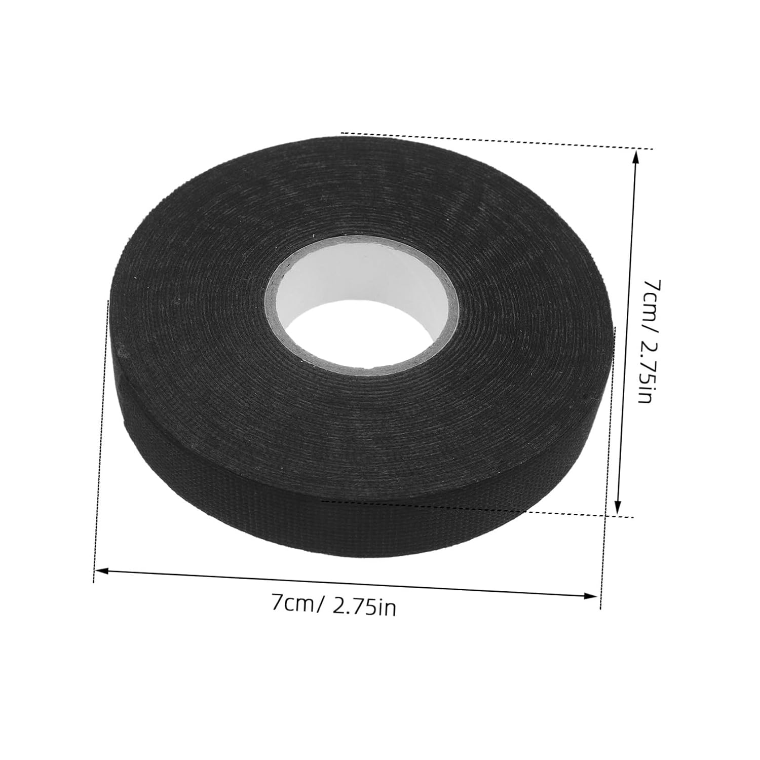 Gatuida Black Polyester Floral Tape for Plants, 5 Rolls Cut to Length