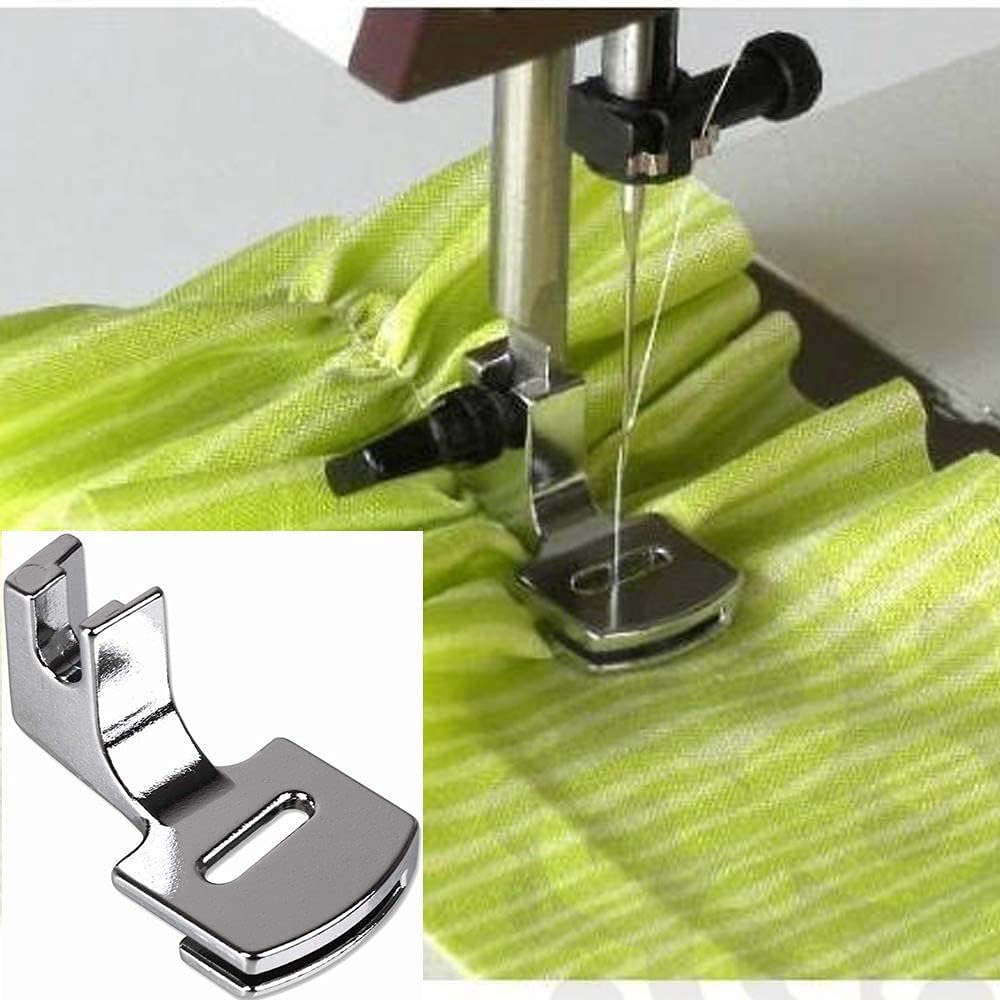 Gathering Foot Low Shank Adjustable Shirring / Gathering Presser Foot For Home Sewing Singer Ruffler Foot