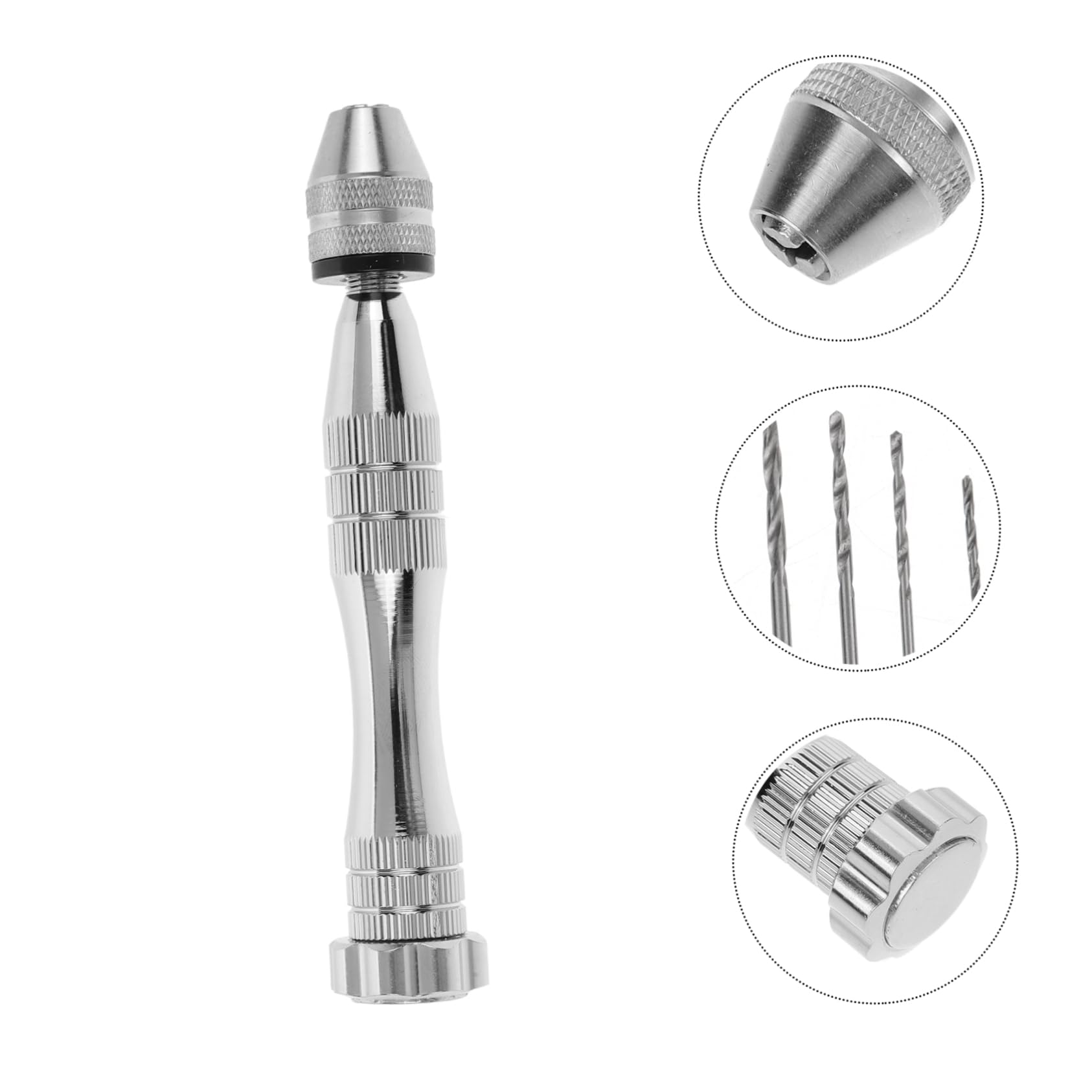 Mikikit Professional Manual Drill Set Mini Hand Drill for Wood Plastic Pvc Drilling